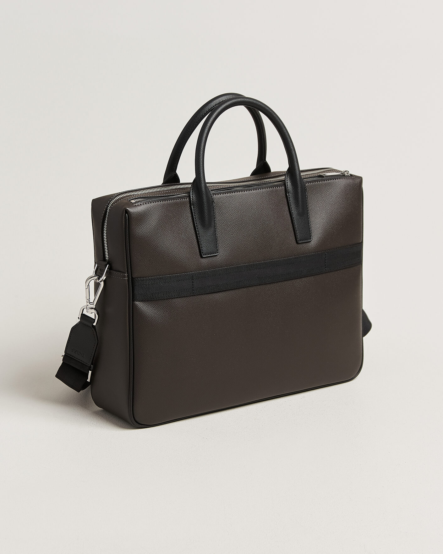 Hombres | Bolsos | BOSS BLACK | Daxter Leather Briefcase Dark Brown