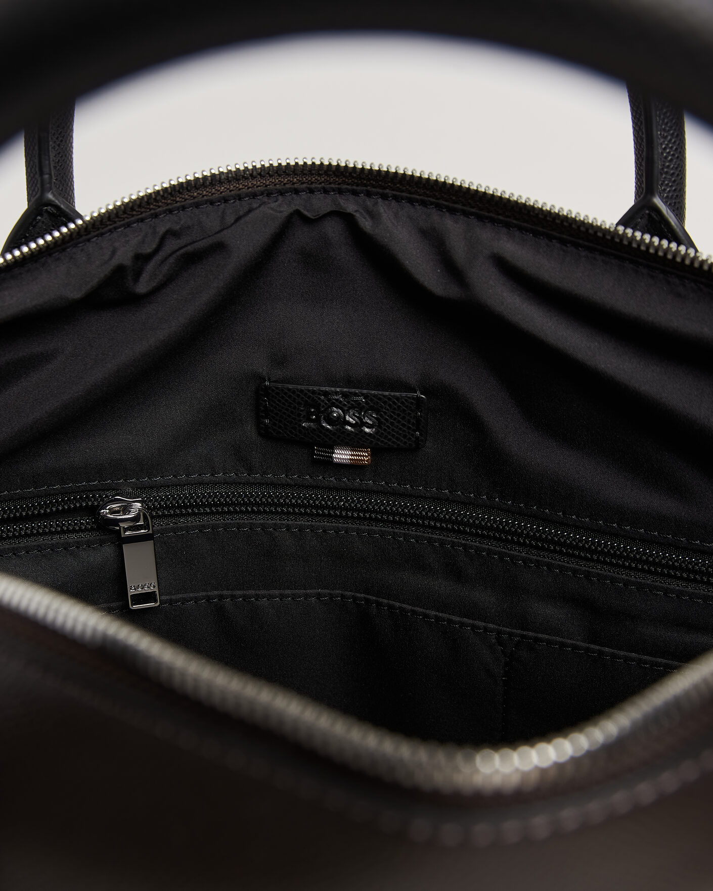 Hombres | Bolsos | BOSS BLACK | Daxter Leather Briefcase Dark Brown