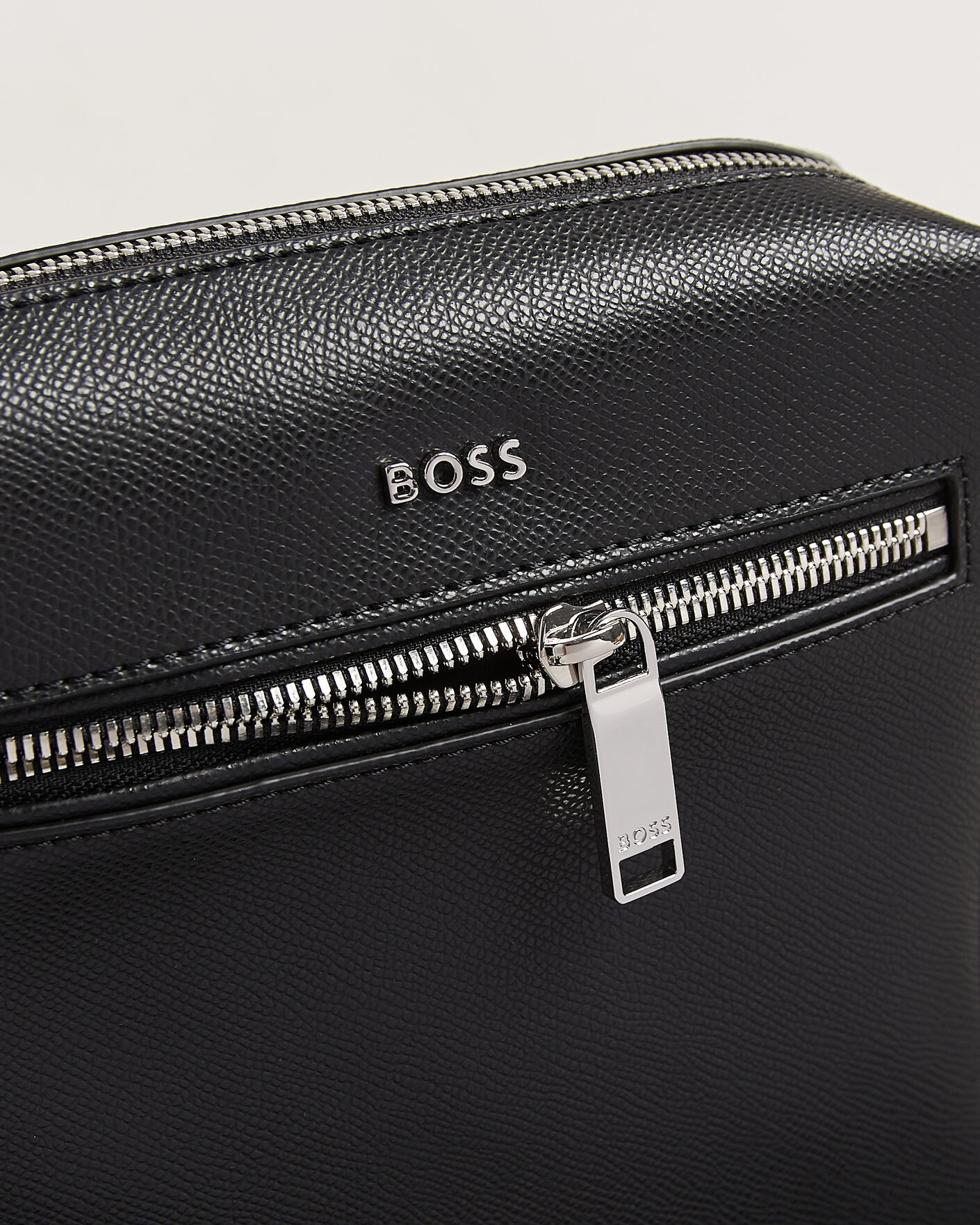 Hombres | Bolsos | BOSS BLACK | Daxter Leather Crossbody Bag Black