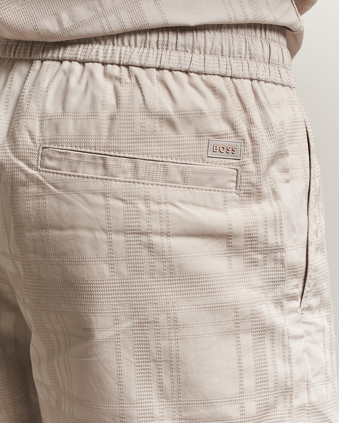 Hombres | Pantalones cortos | BOSS ORANGE | Sandrew Cotton Drawstring Shorts Open Grey