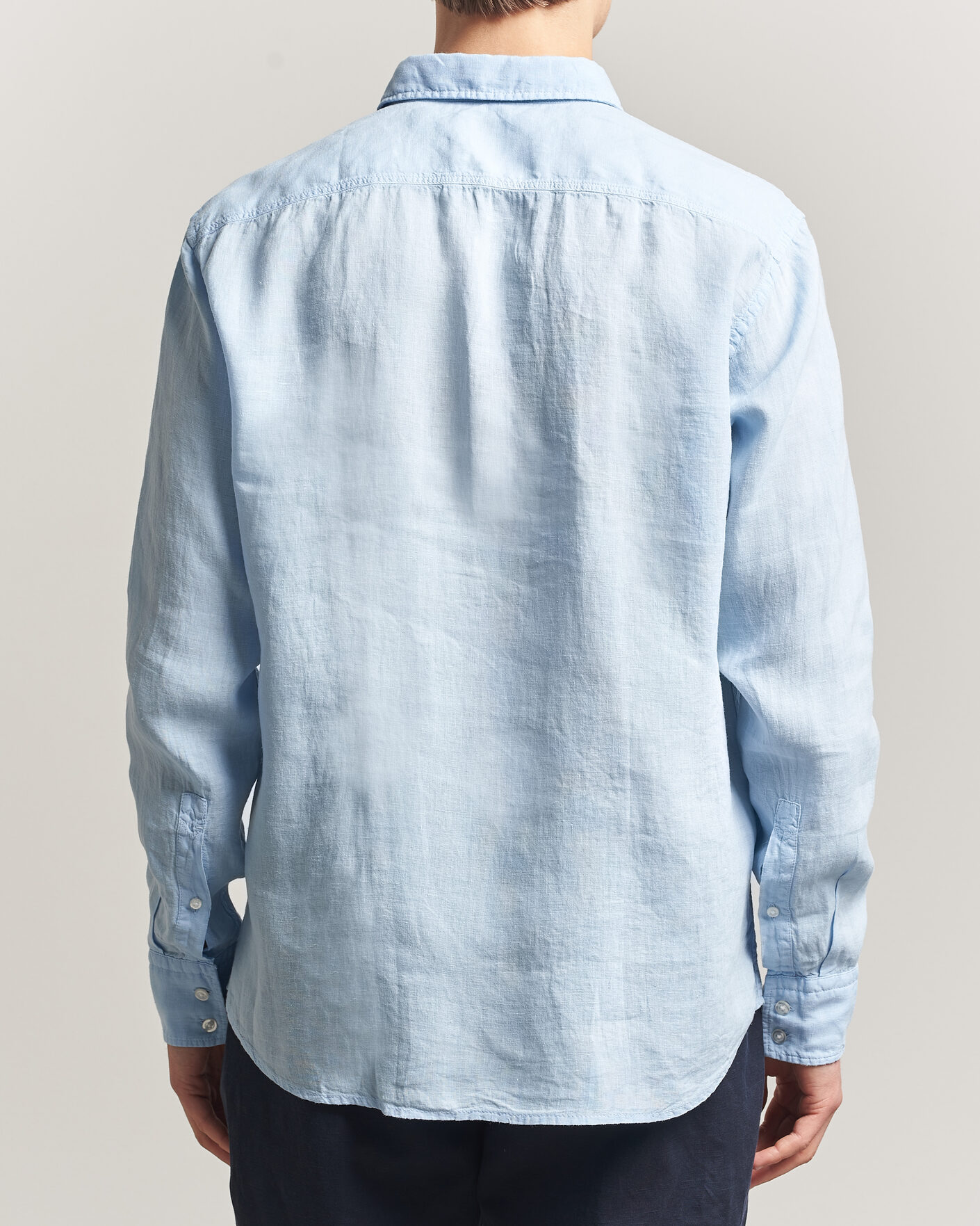 Hombres | Camisas | BOSS ORANGE | Relegant Linen Shirt Light Blue