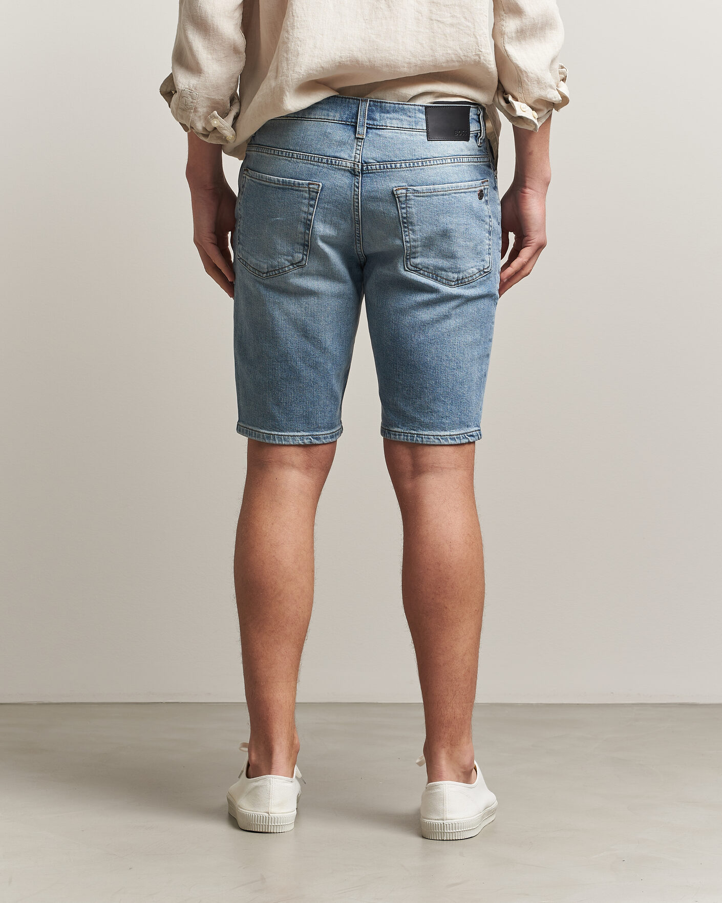 Hombres | Pantalones cortos | BOSS ORANGE | Re.Maine Denim Shorts Light Blue