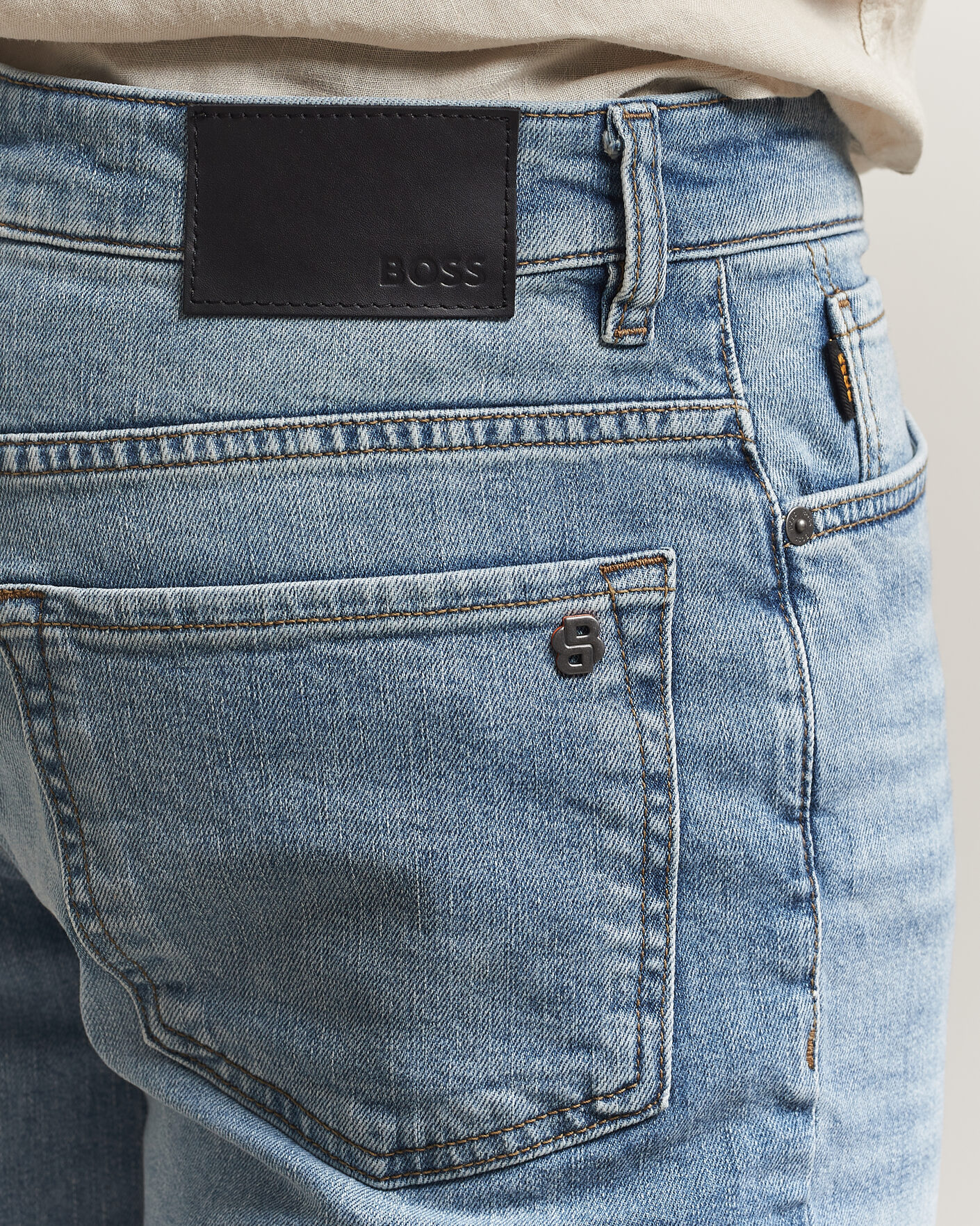 Hombres | Pantalones cortos | BOSS ORANGE | Re.Maine Denim Shorts Light Blue