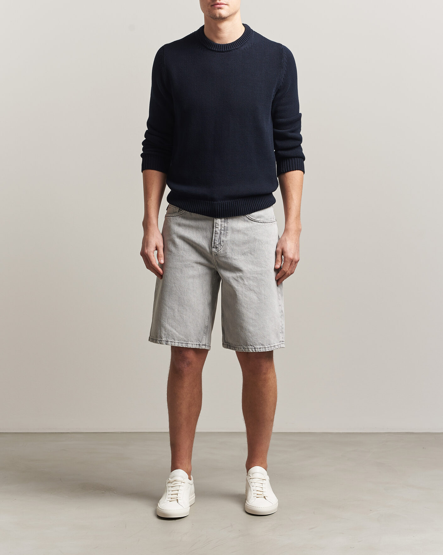 Hombres | Pantalones cortos | BOSS ORANGE | Atacama Denim Shorts Medium Grey