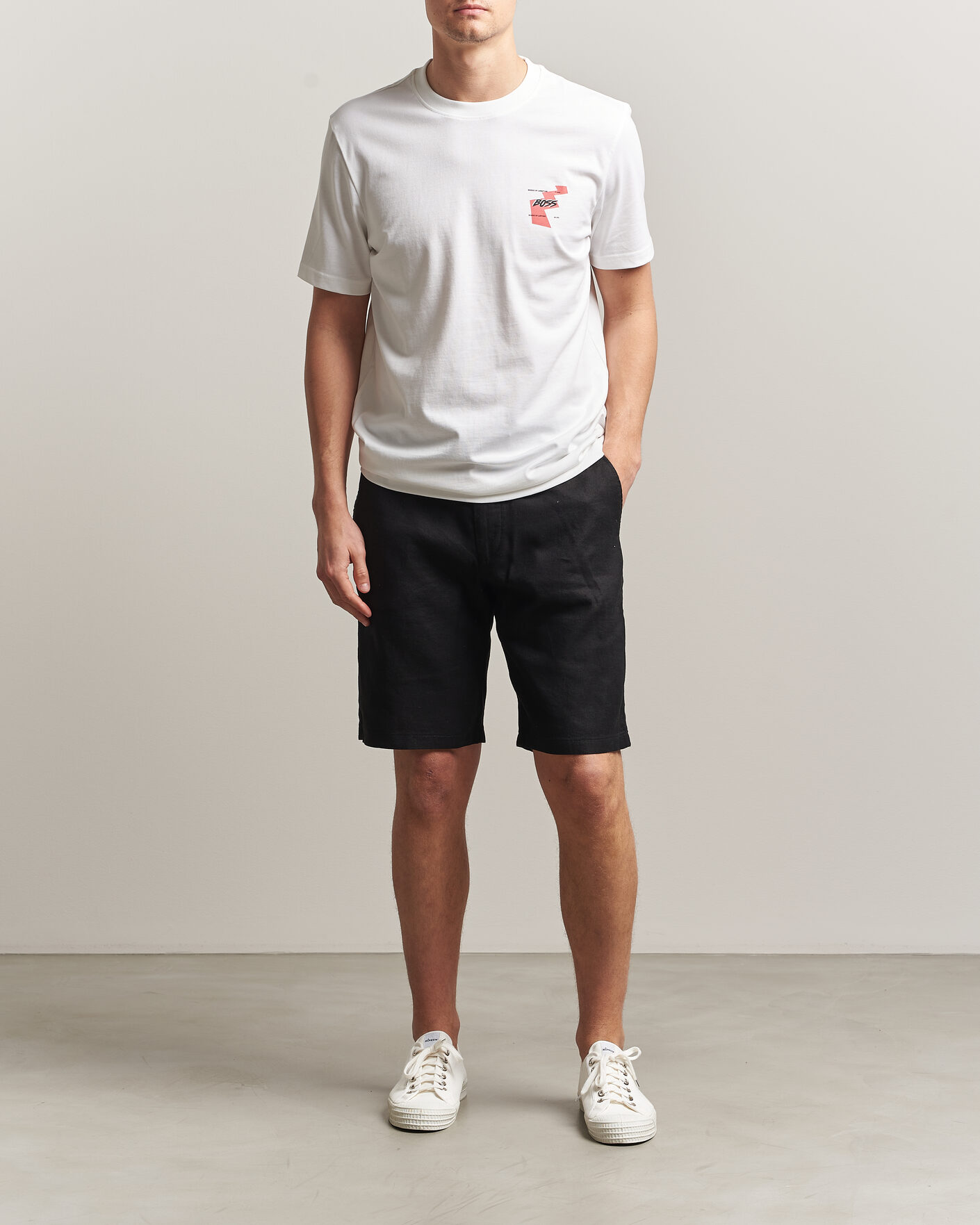 Hombres | Camisetas | BOSS ORANGE | Movement Printed Crew Neck T-Shirt Natural