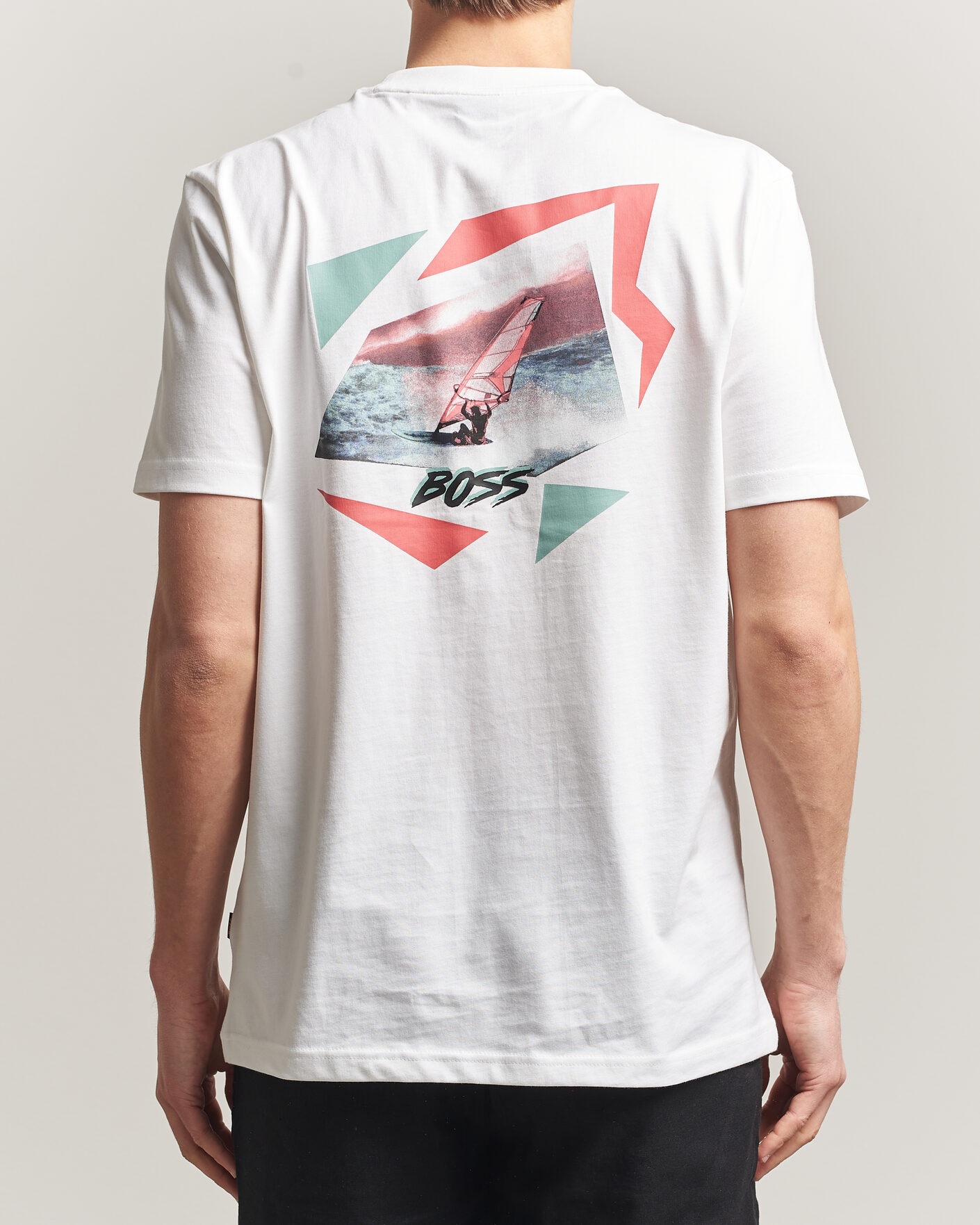 Hombres | Camisetas | BOSS ORANGE | Movement Printed Crew Neck T-Shirt Natural