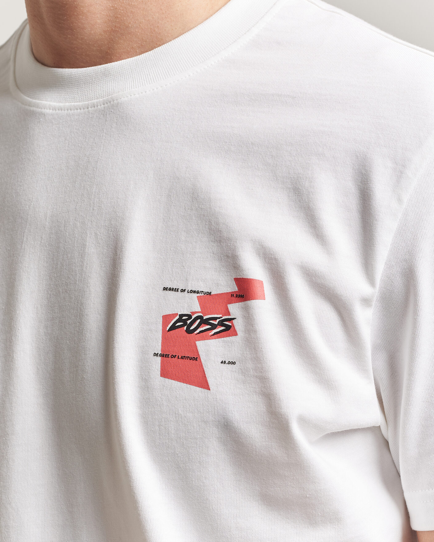 Hombres | Camisetas | BOSS ORANGE | Movement Printed Crew Neck T-Shirt Natural