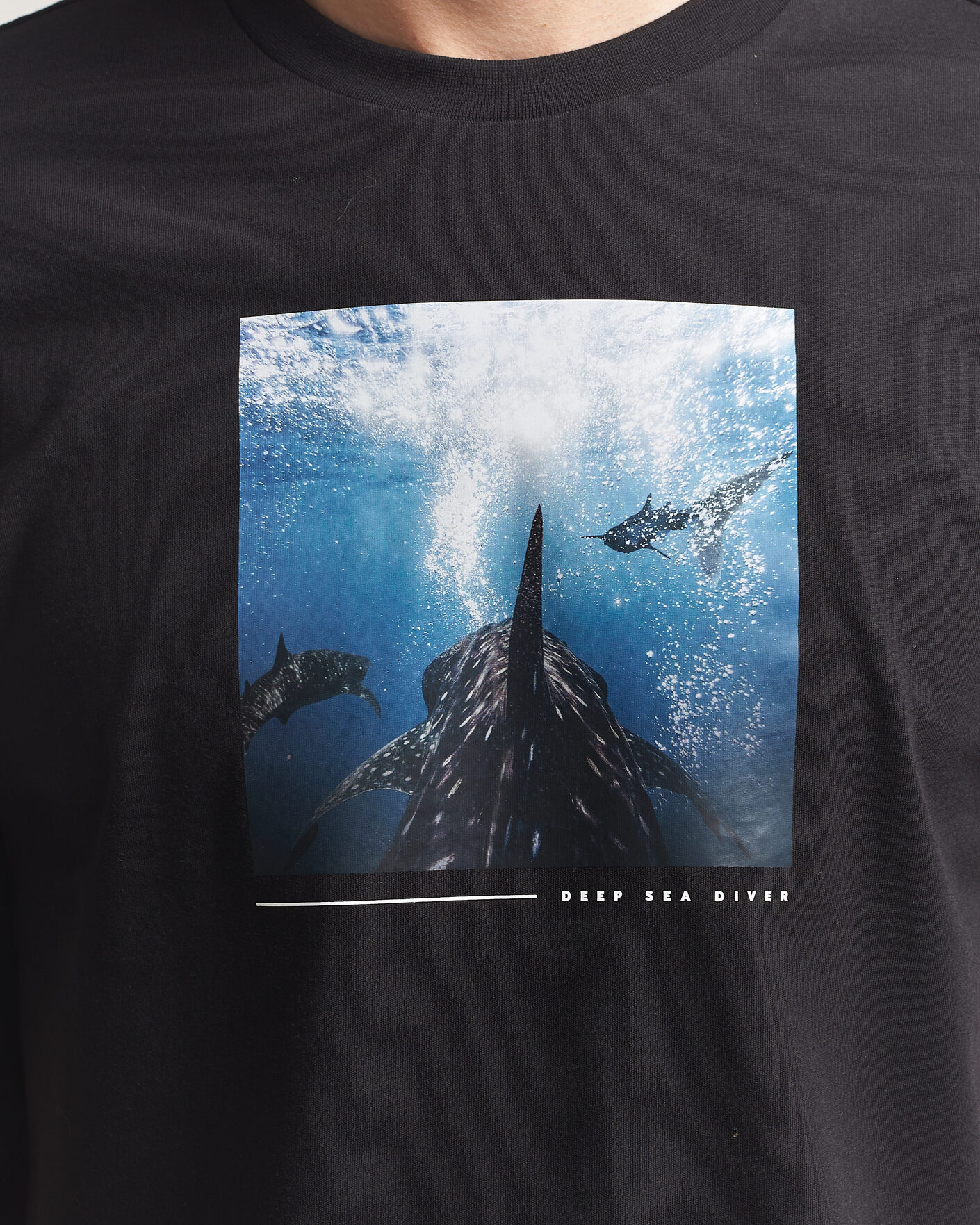 Hombres | Camisetas | BOSS ORANGE | Creature Printed Crew Neck T-Shirt Black