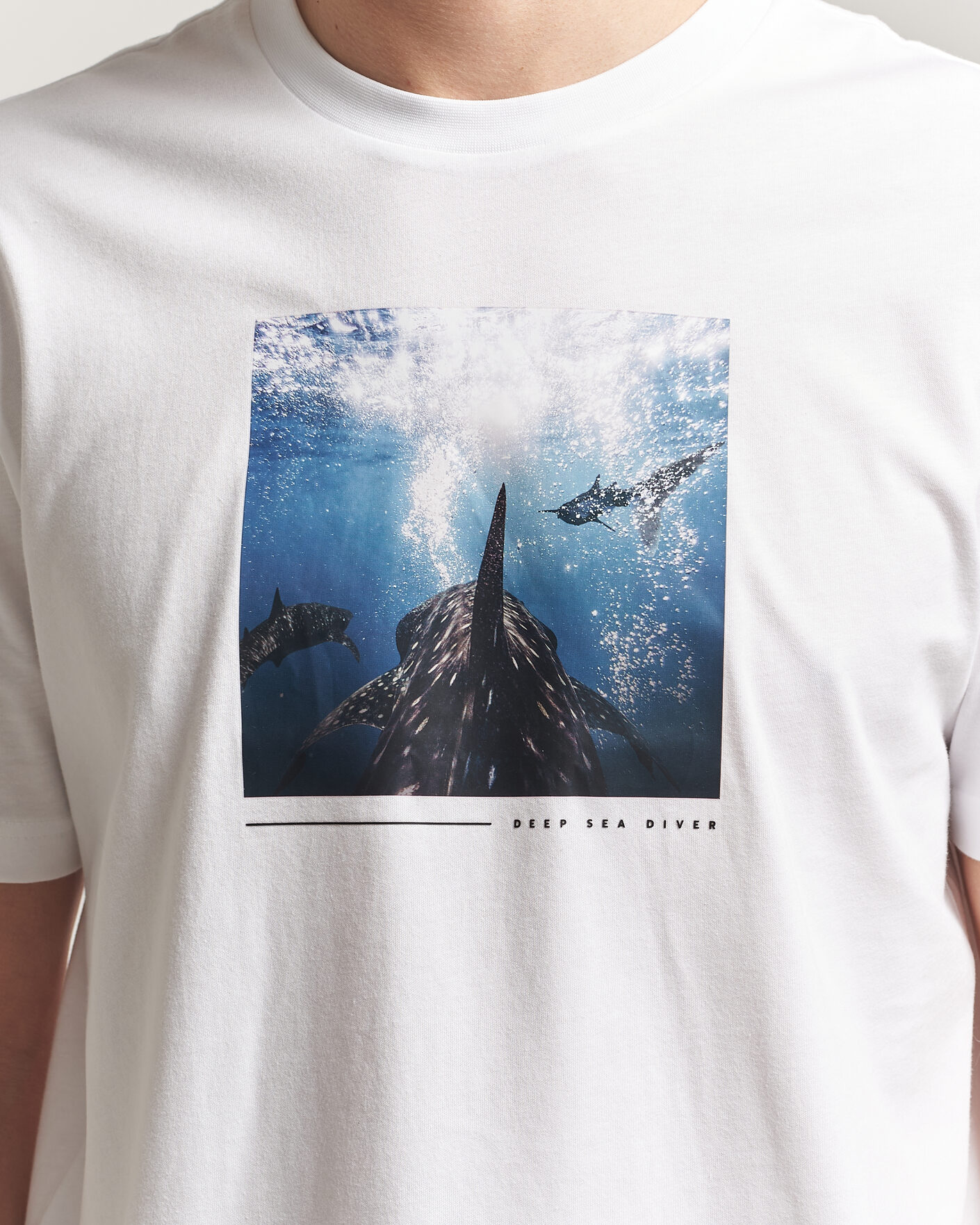 Hombres | Camisetas | BOSS ORANGE | Creature Printed Crew Neck T-Shirt Natural