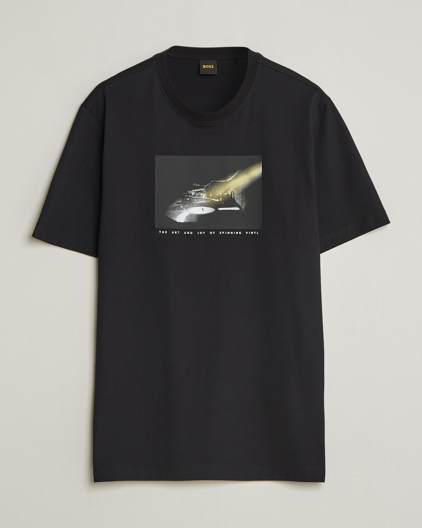 Hombres | Camisetas | BOSS ORANGE | DJ Printed Crew Neck T-Shirt Black