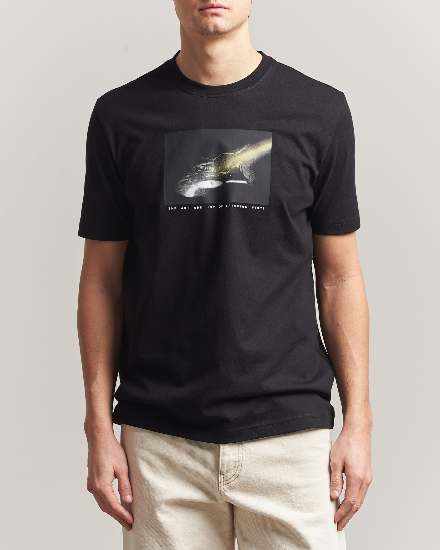 Hombres | Camisetas | BOSS ORANGE | DJ Printed Crew Neck T-Shirt Black