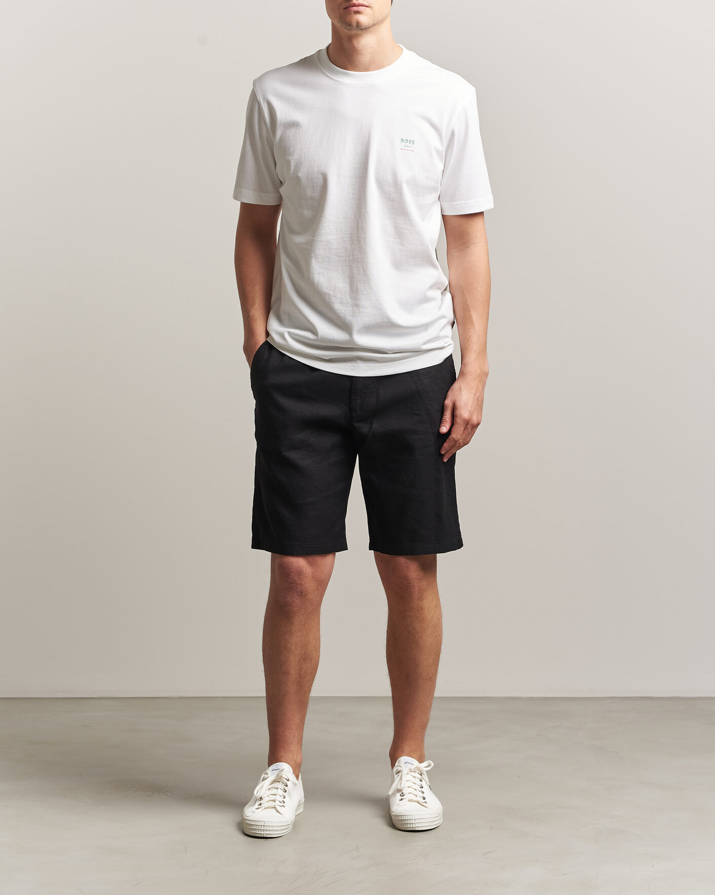 Hombres | Camisetas | BOSS ORANGE | Groove Printed Crew Neck T-Shirt White