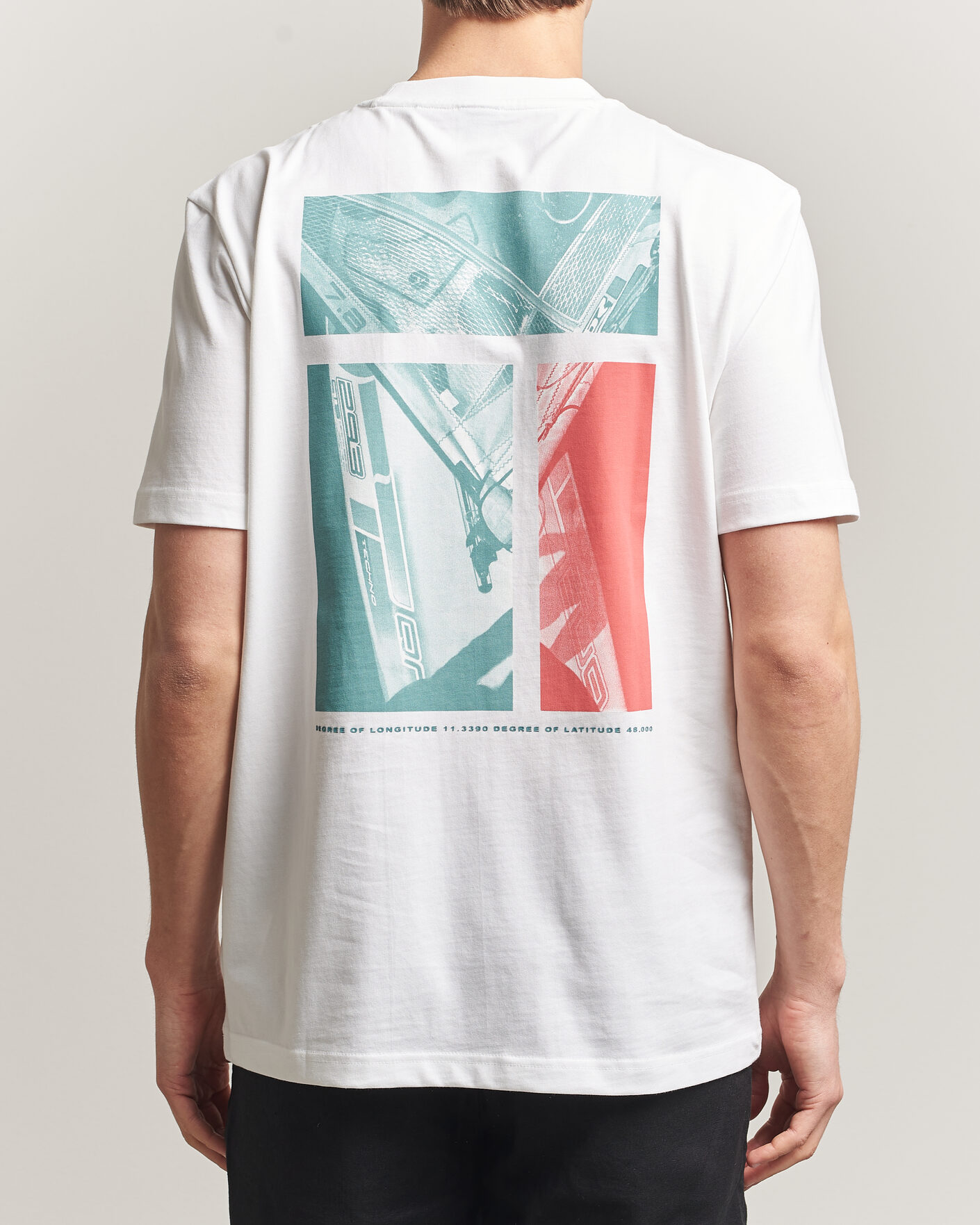 Hombres | Camisetas | BOSS ORANGE | Groove Printed Crew Neck T-Shirt White