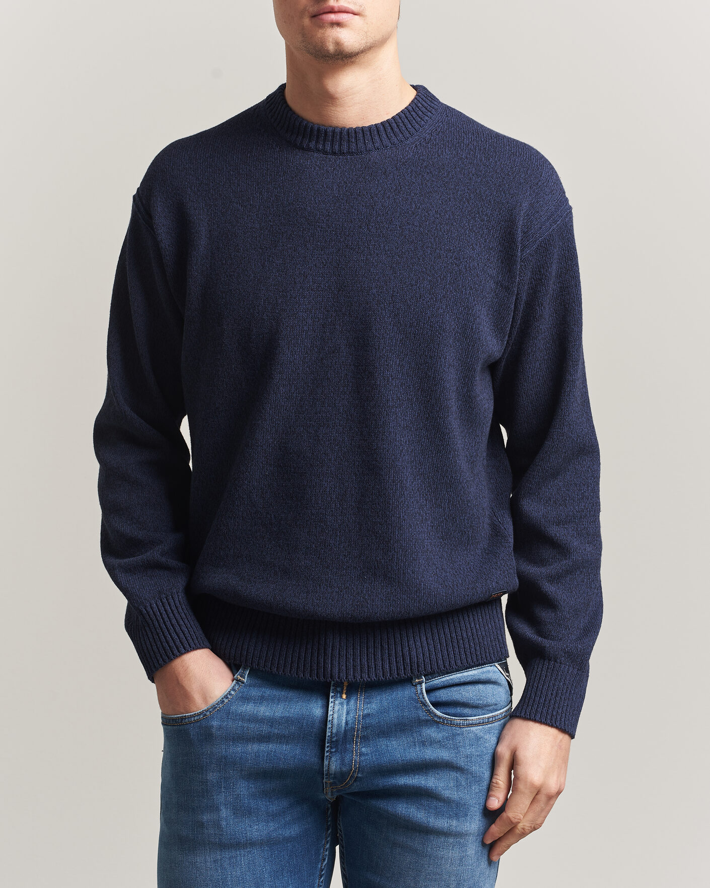 Hombres | Jerséis y prendas de punto | BOSS ORANGE | Kerlino Knitted Sweater Dark Blue
