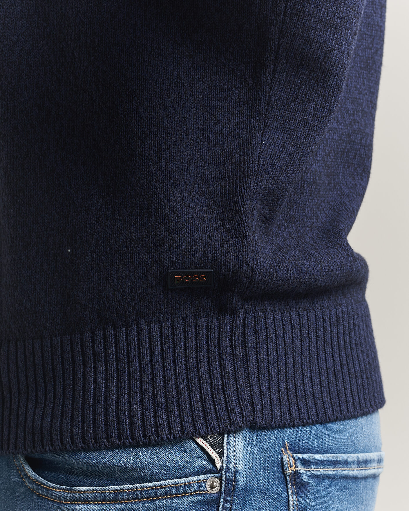Hombres | Jerséis y prendas de punto | BOSS ORANGE | Kerlino Knitted Sweater Dark Blue