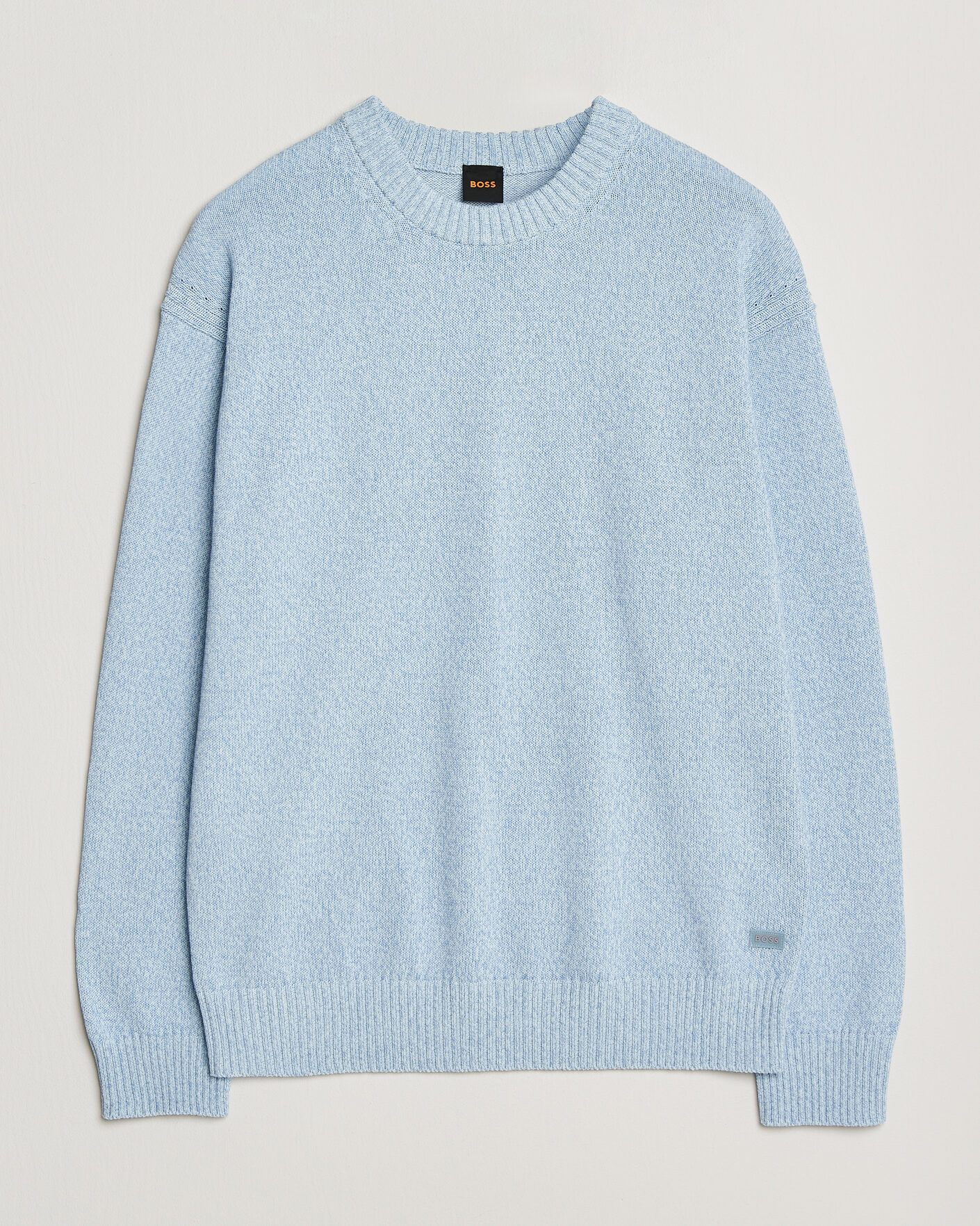 Hombres | Jerséis y prendas de punto | BOSS ORANGE | Kerlino Knitted Sweater Light Blue