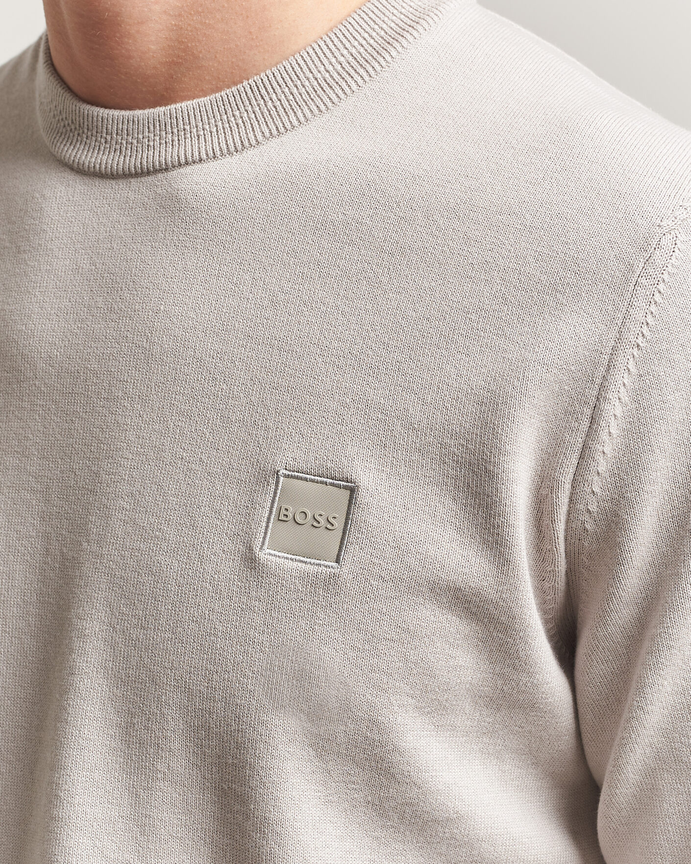 Hombres | Jerséis y prendas de punto | BOSS ORANGE | Kanovano Knitted Sweater Beige