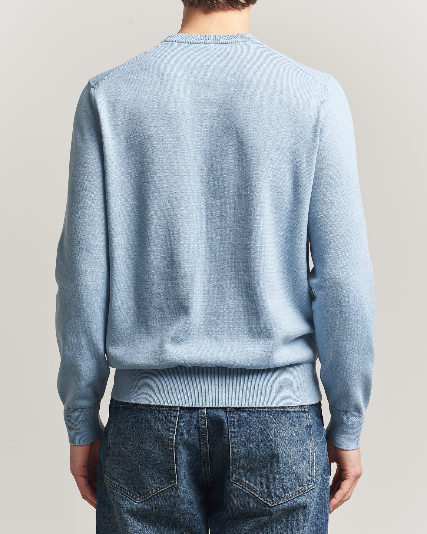 Hombres | Jerséis y prendas de punto | BOSS ORANGE | Kanovano Knitted Sweater Light Blue