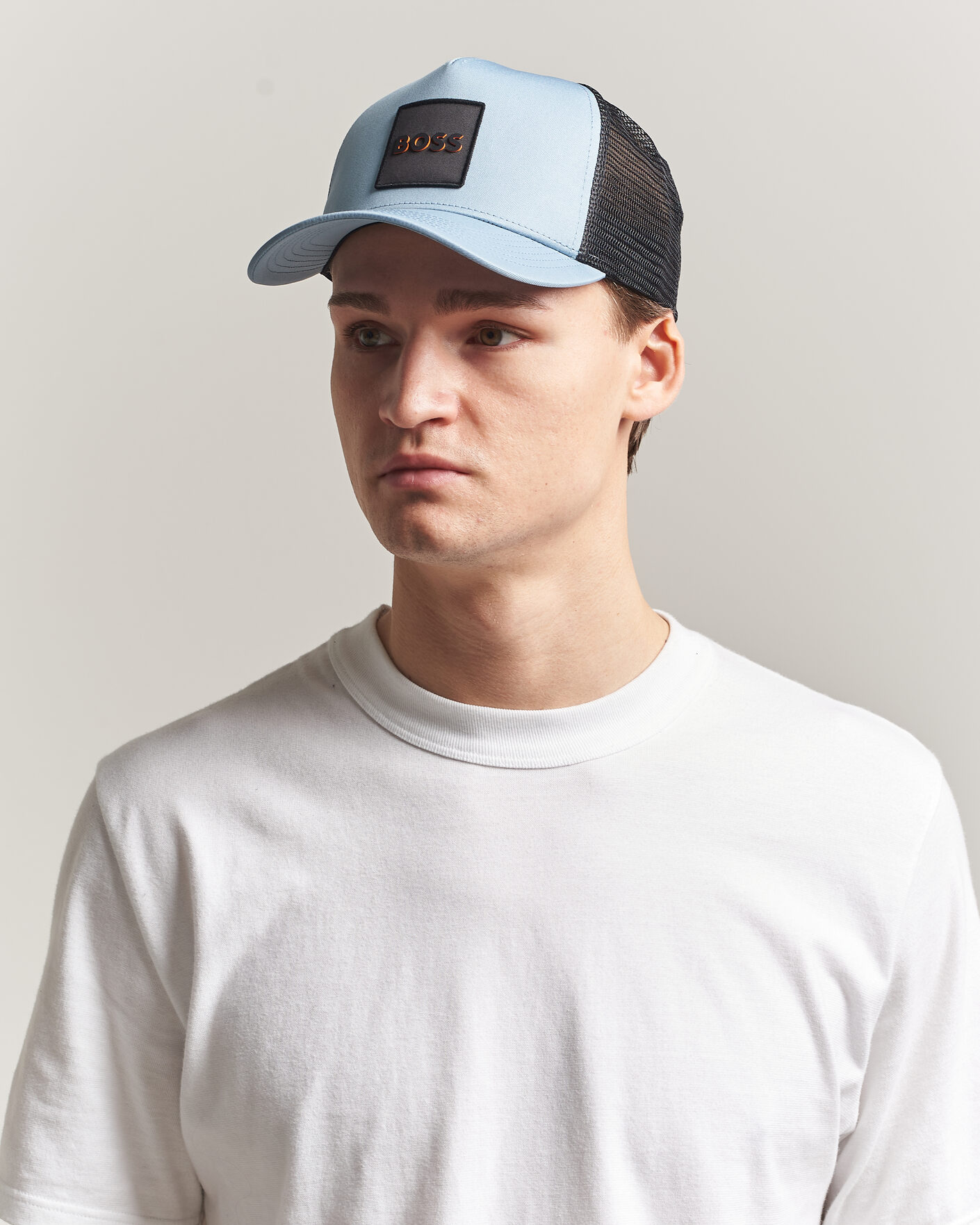 Hombres | Sombreros y gorras | BOSS ORANGE | Elliot Trucker Cap Light Blue