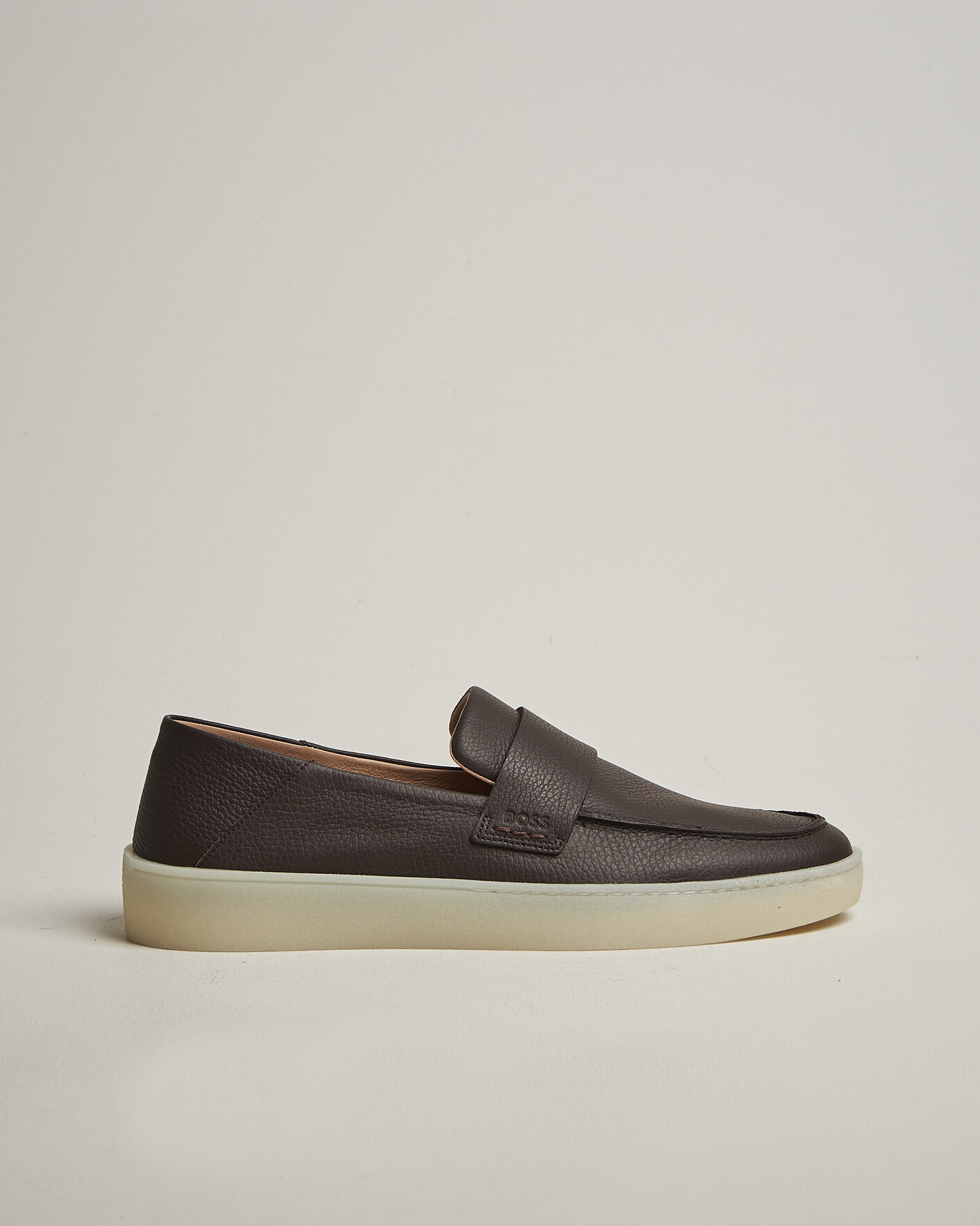 Hombres | Mocasines | BOSS BLACK | Randal Leather Loafer Dark Brown