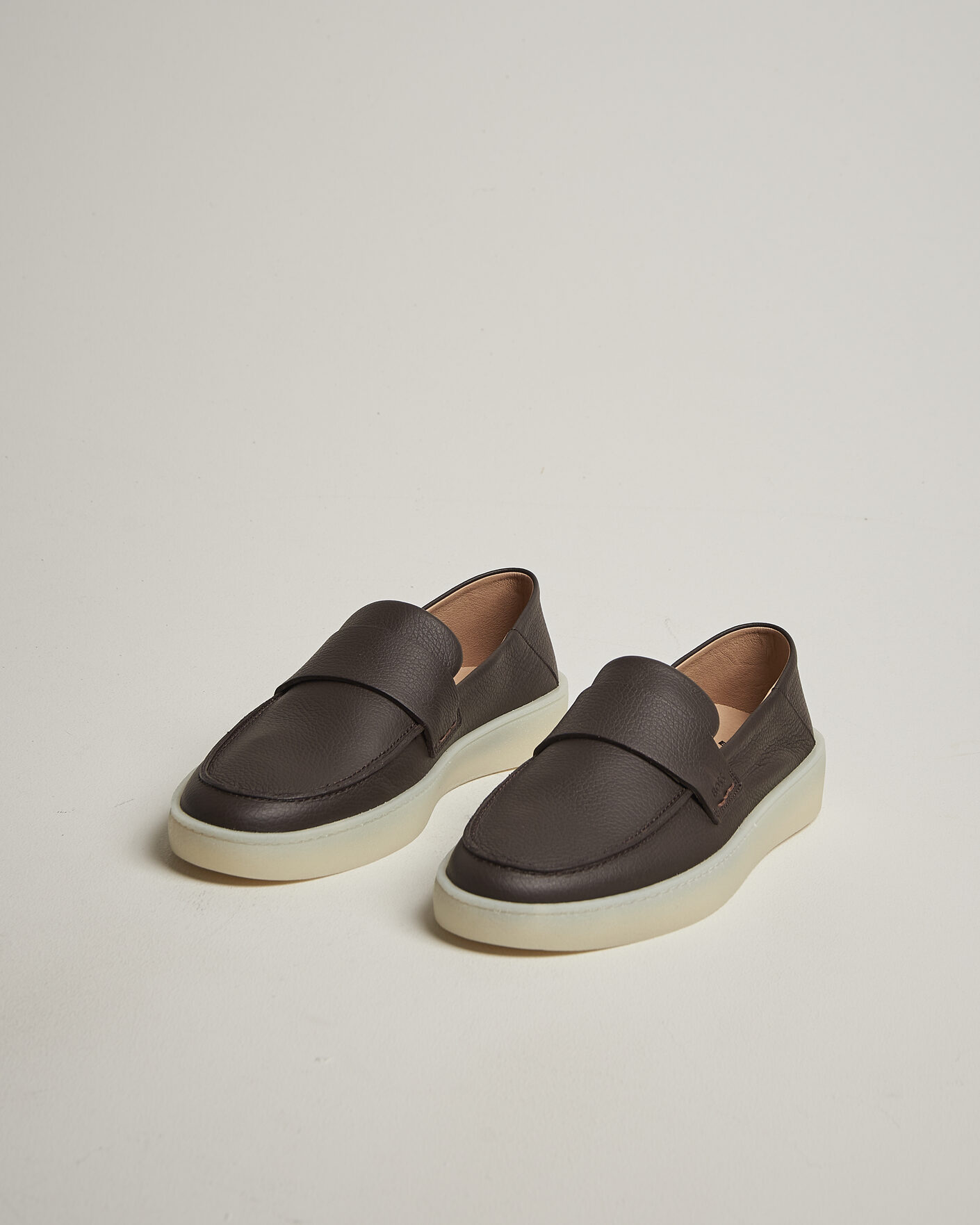 Hombres | Mocasines | BOSS BLACK | Randal Leather Loafer Dark Brown