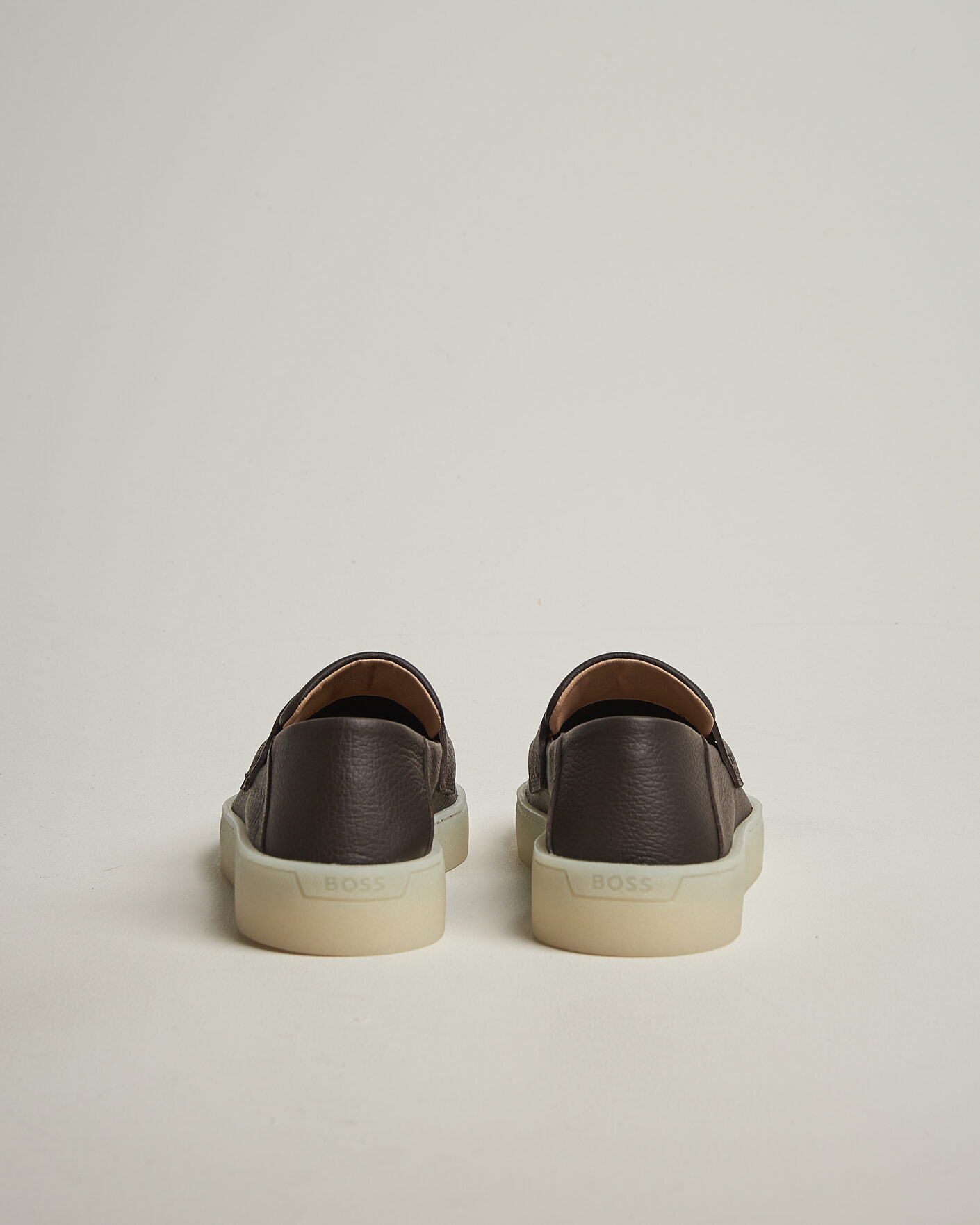 Hombres | Mocasines | BOSS BLACK | Randal Leather Loafer Dark Brown