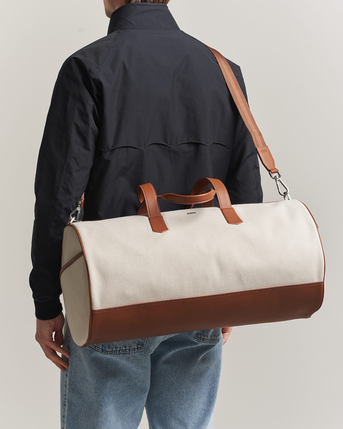 Hombres | Bolsos | BOSS BLACK | Dakkar Canvas Holdall Beige