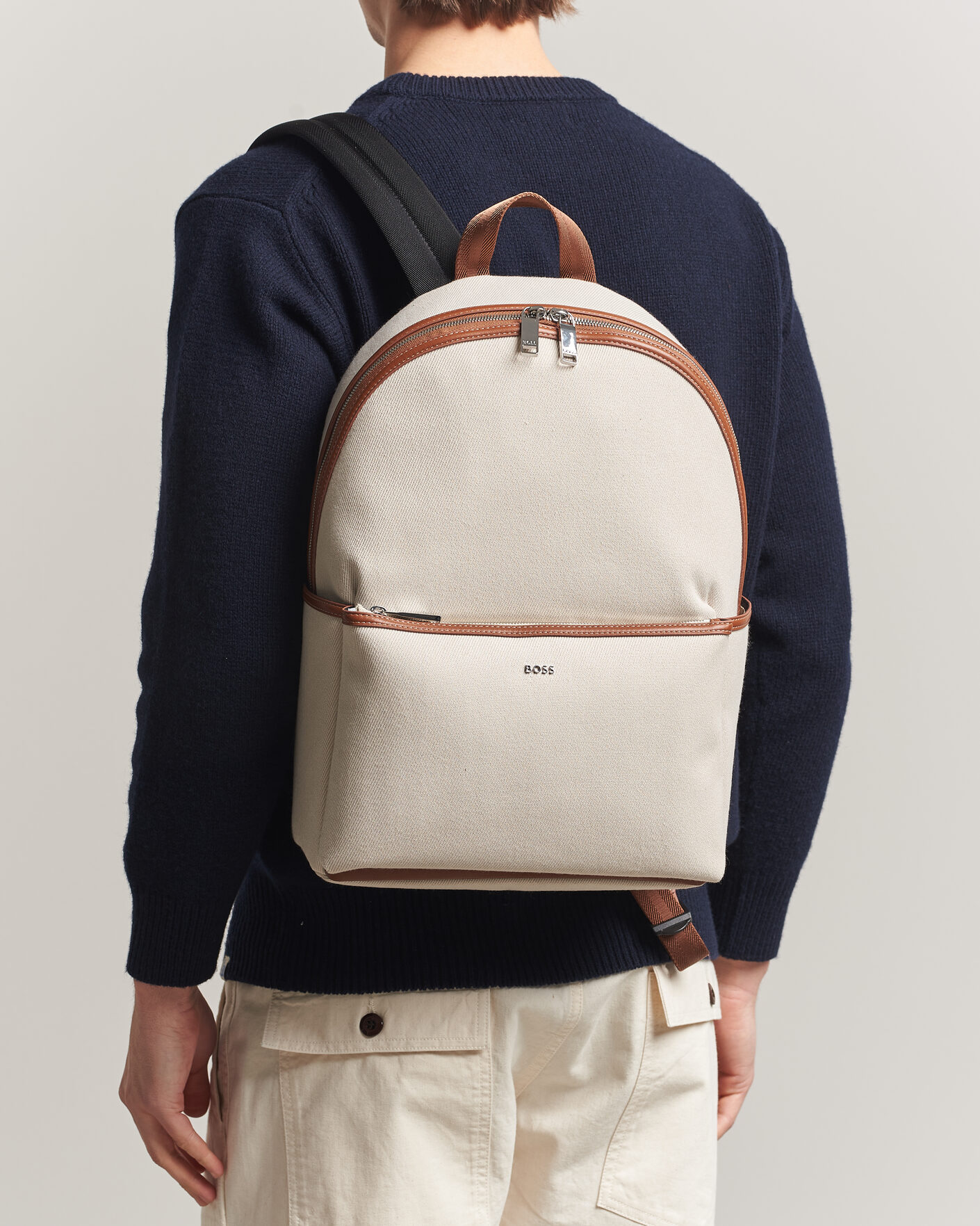 Hombres | Bolsos | BOSS BLACK | Dakkar Canvas Backpack Beige