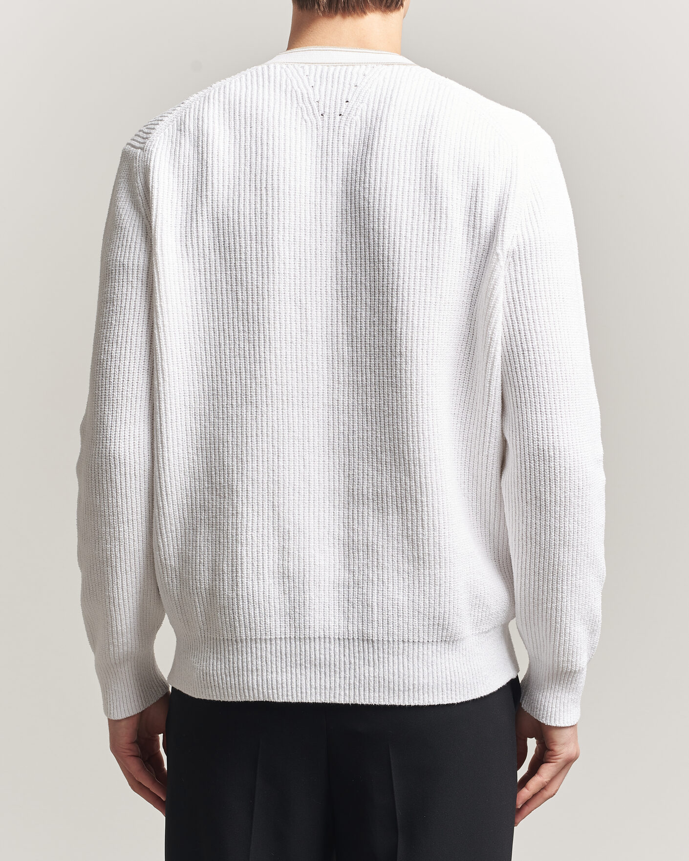 Hombres | Jerséis y prendas de punto | BOSS BLACK | Napoli Knitted Cardigan White