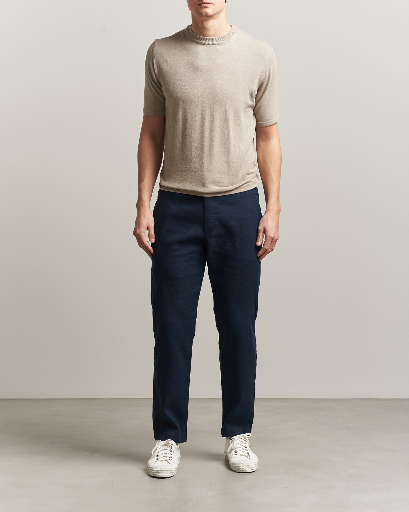 Hombres | Pantalones | BOSS ORANGE | Sanderson Linen Pants Dark Blue