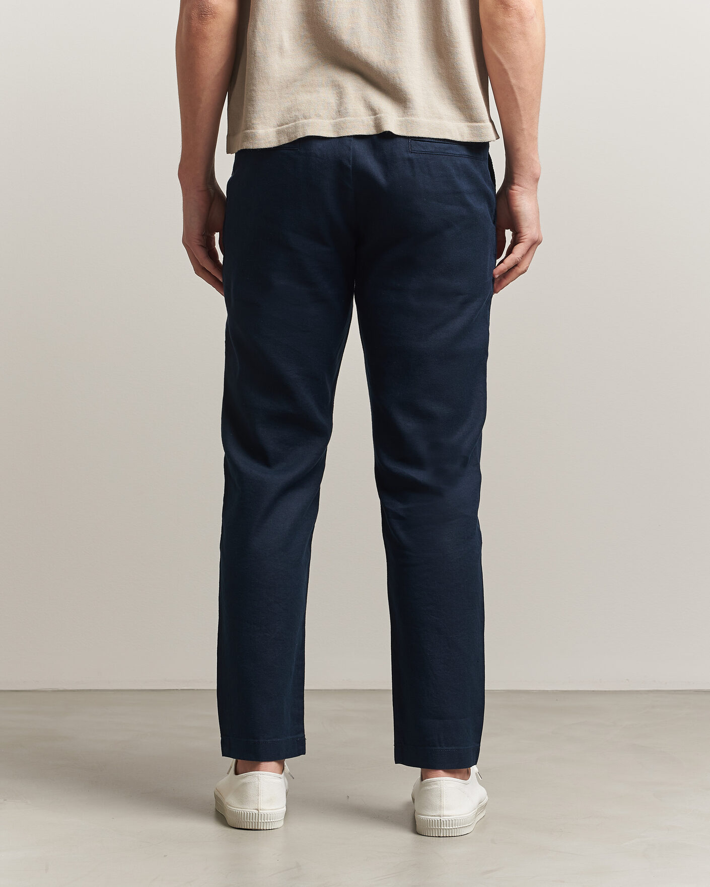 Hombres | Pantalones | BOSS ORANGE | Sanderson Linen Pants Dark Blue