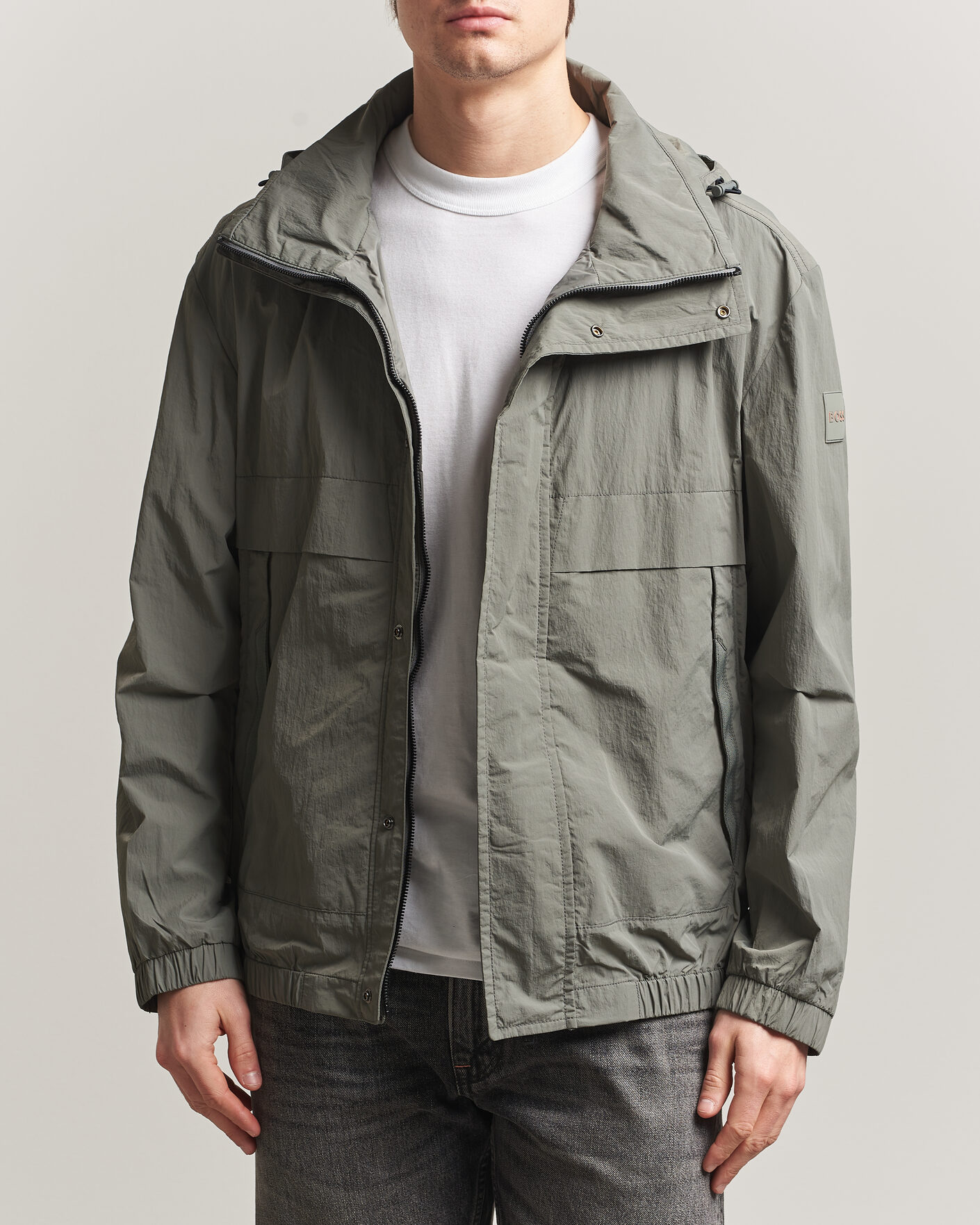 Hombres | Abrigos y chaquetas | BOSS ORANGE | Oberle Hooded Jacket Green