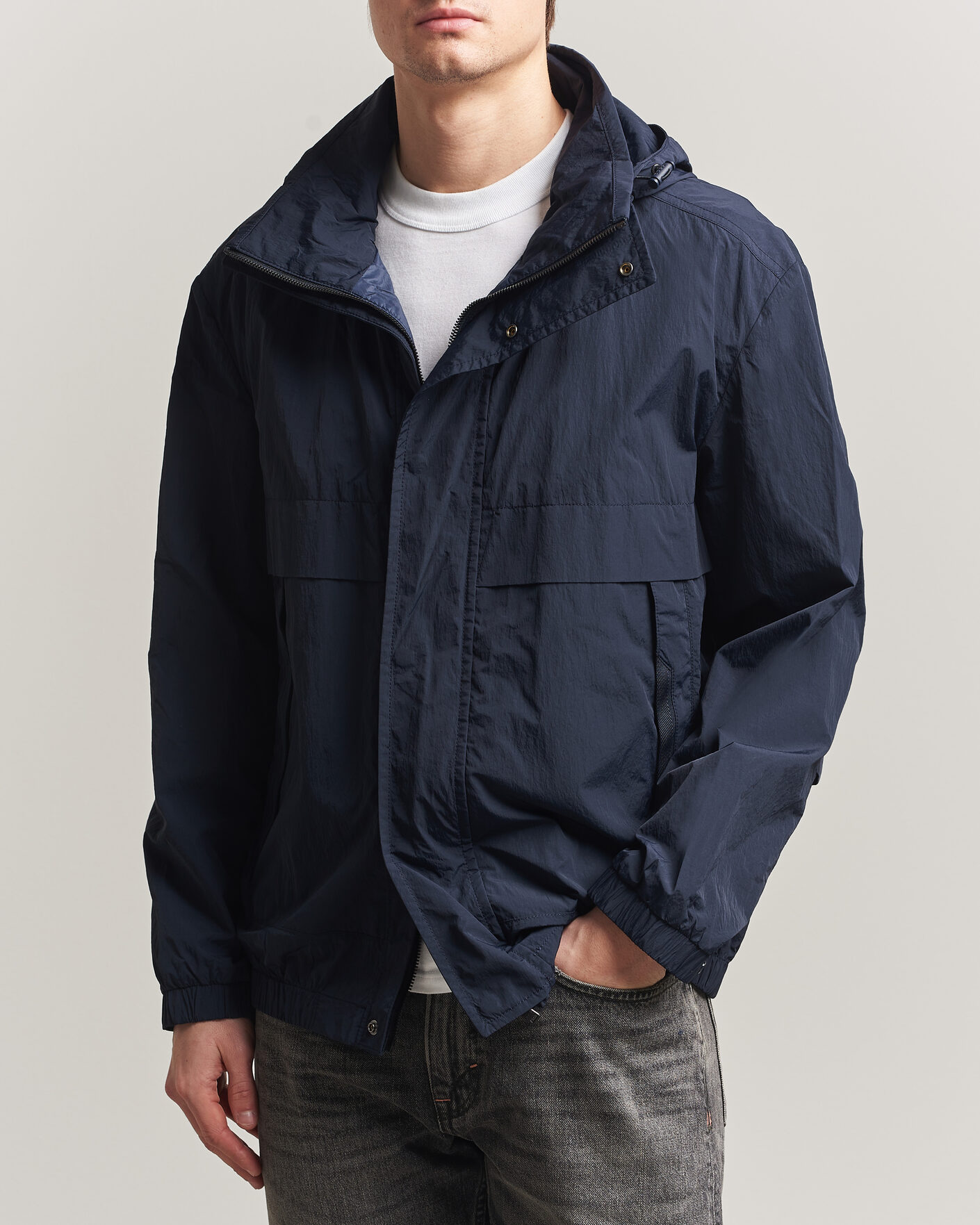 Hombres | Abrigos y chaquetas | BOSS ORANGE | Oberle Hooded Jacket Dark Blue