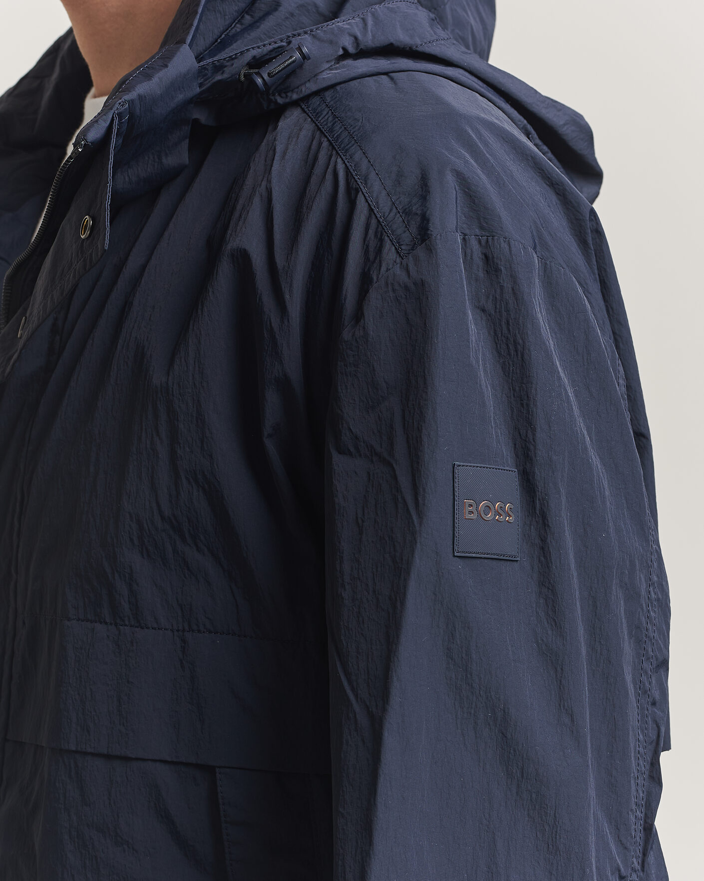Hombres | Abrigos y chaquetas | BOSS ORANGE | Oberle Hooded Jacket Dark Blue