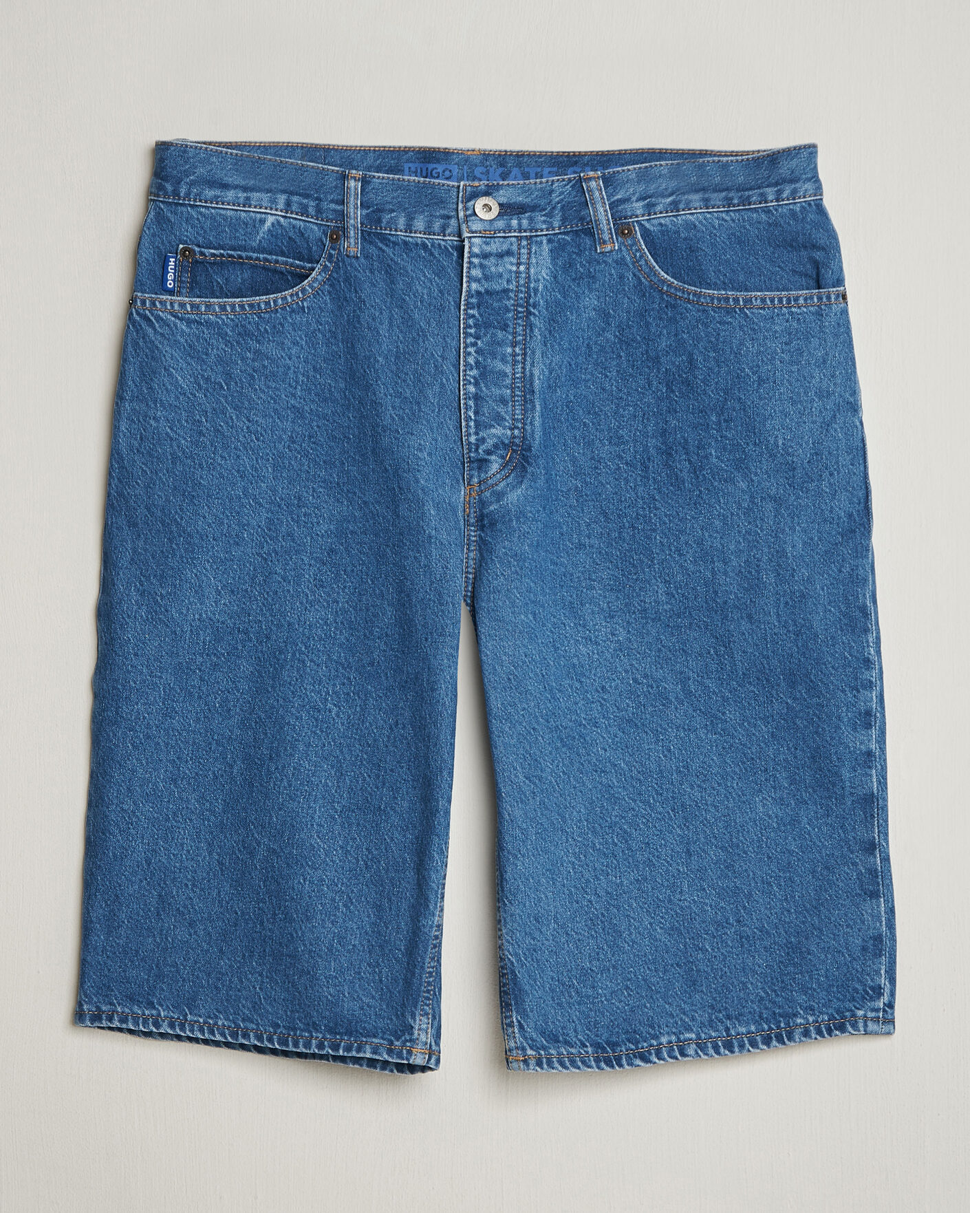 Hombres | Pantalones cortos | HUGO | Skate Denim Shorts Medium Blue