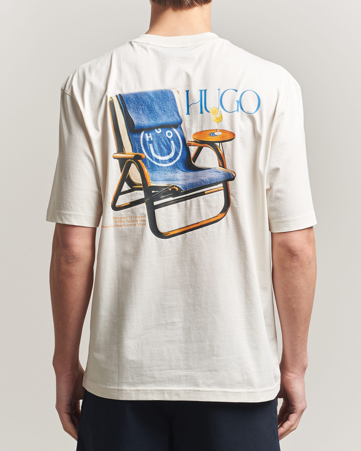 Hombres | Camisetas | HUGO | Nulaxo Printed Crew Neck T-Shirt Open White
