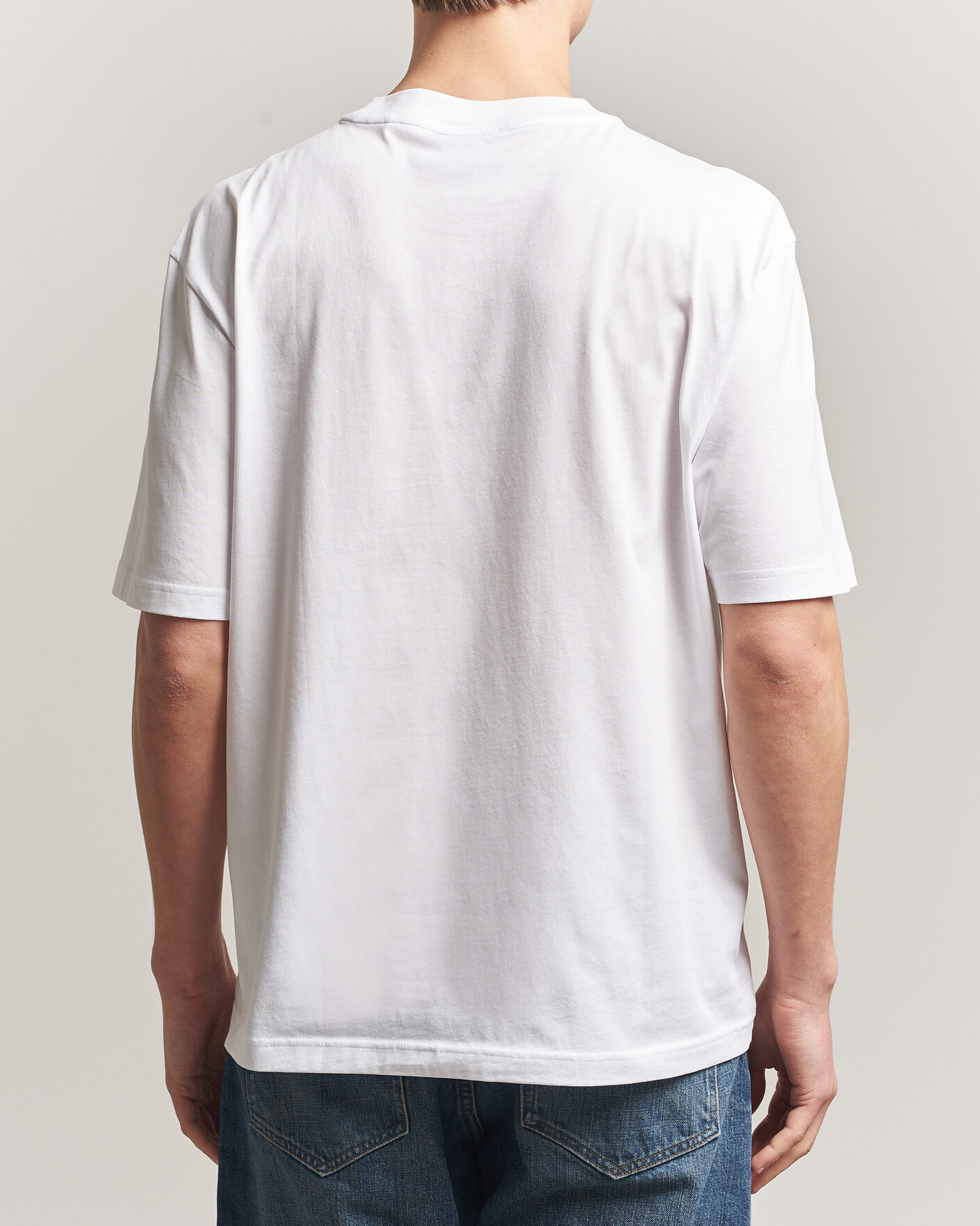 Hombres | Camisetas | HUGO | Norizom Printed Crew Neck T-Shirt White