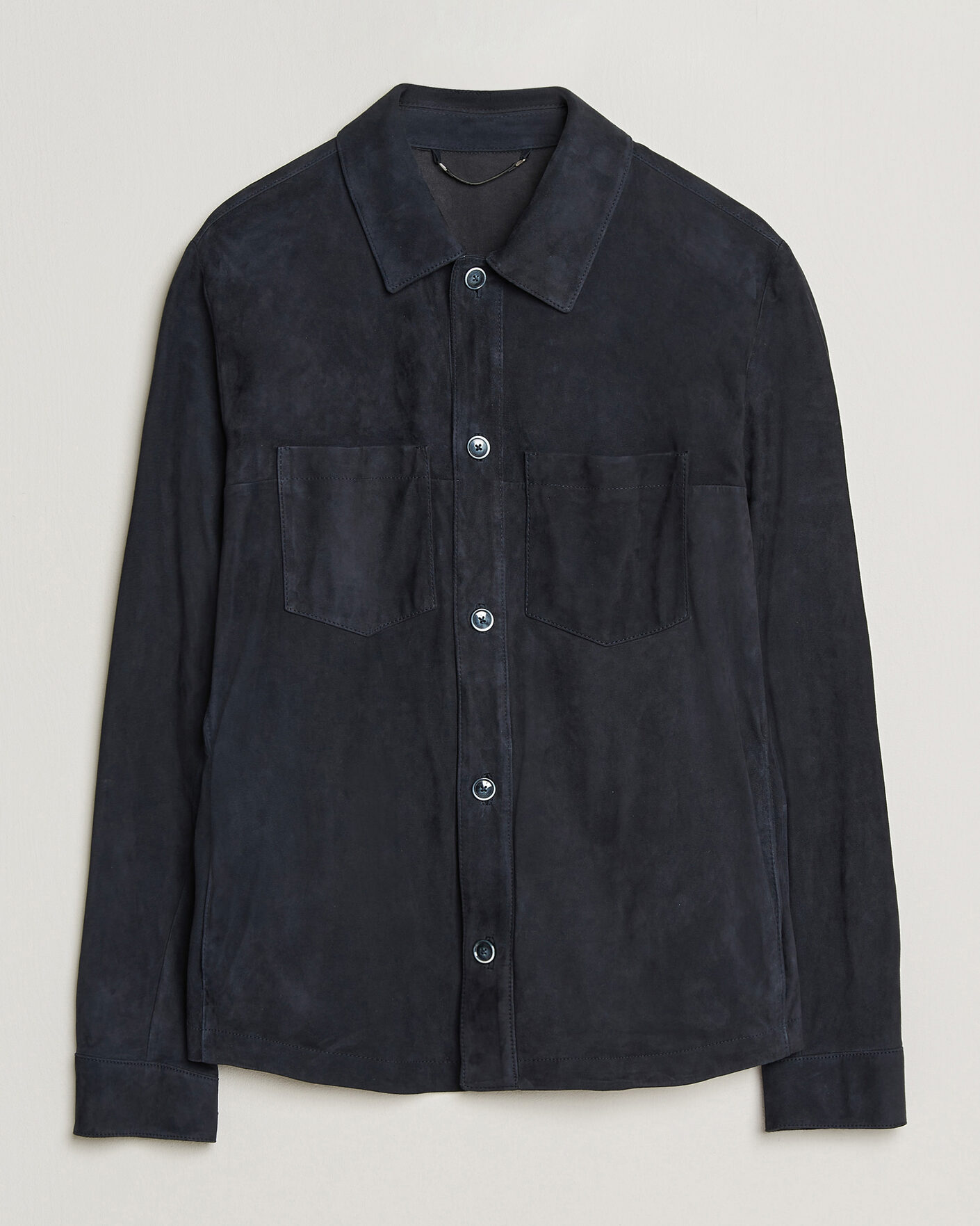 Hombres | Abrigos y chaquetas | BOSS CAMEL | Mando Suede Jacket Dark Blue