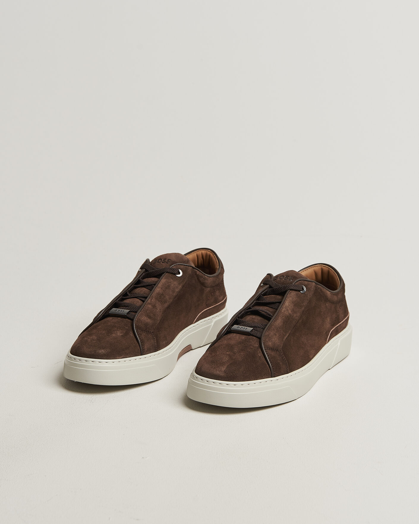 Hombres | Zapatillas | BOSS CAMEL | Gary Suede Sneaker Dark Brown