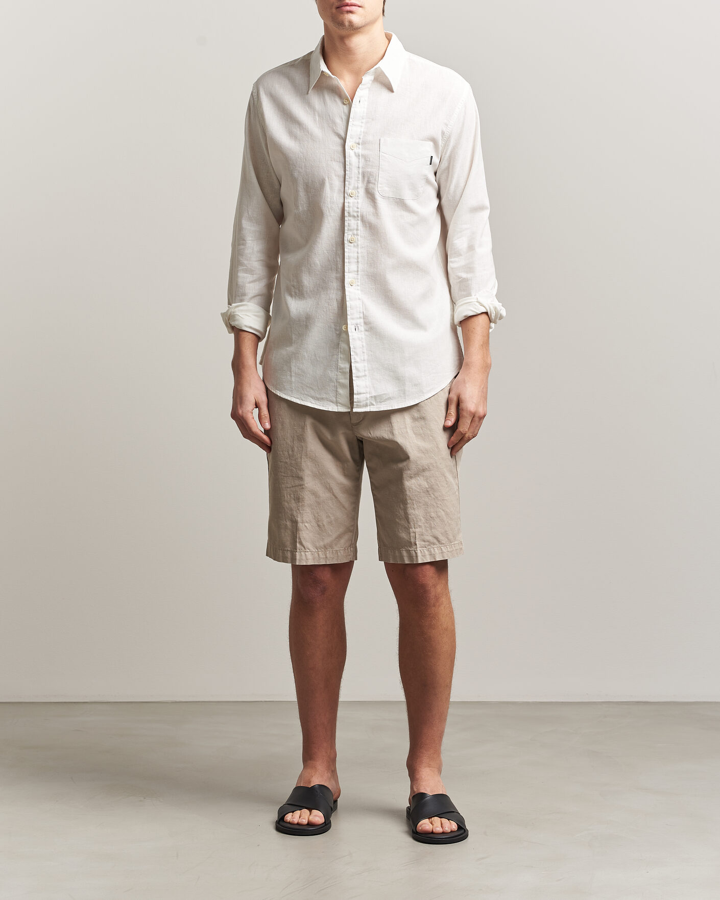 Hombres | Camisas | Dockers | Slim Linen/Cotton Shirt Undyed