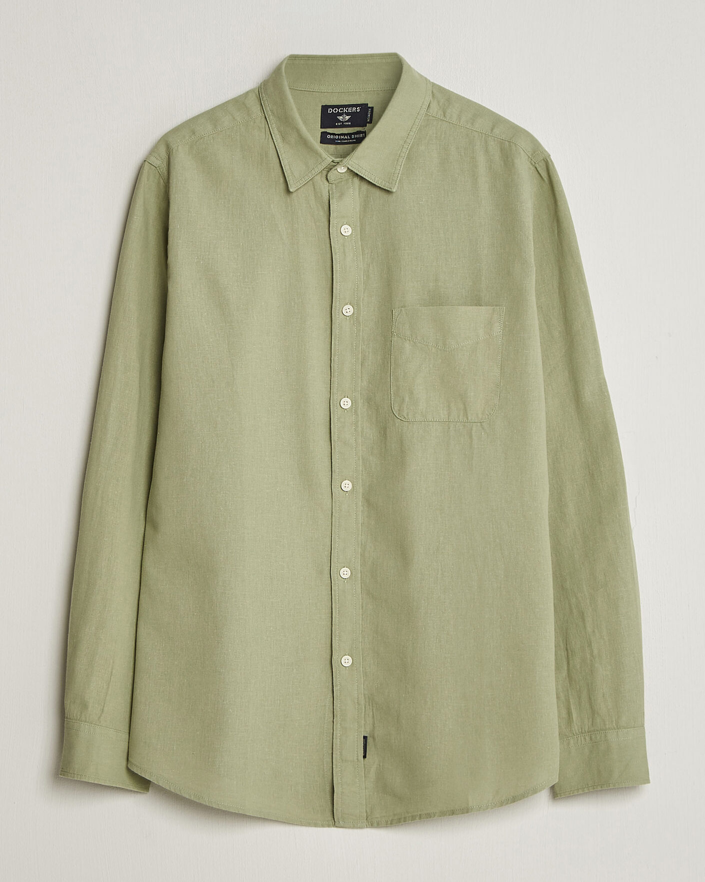 Hombres | Camisas | Dockers | Slim Linen/Cotton Shirt Tea