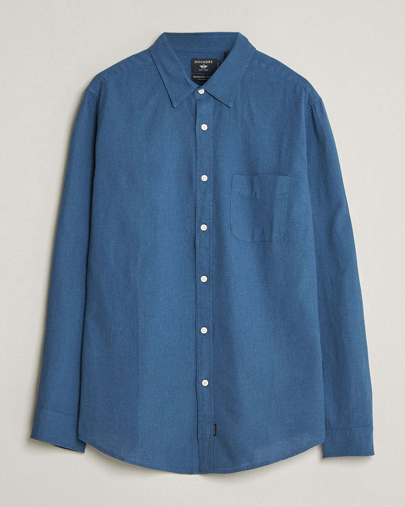 Hombres | Camisas | Dockers | Slim Linen/Cotton Shirt Bering Sea