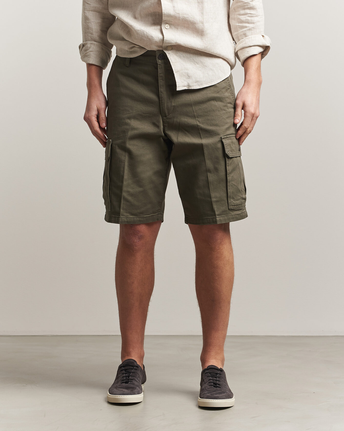 Hombres | Pantalones cortos | Dockers | Straight Cargo Shorts Earth Moss