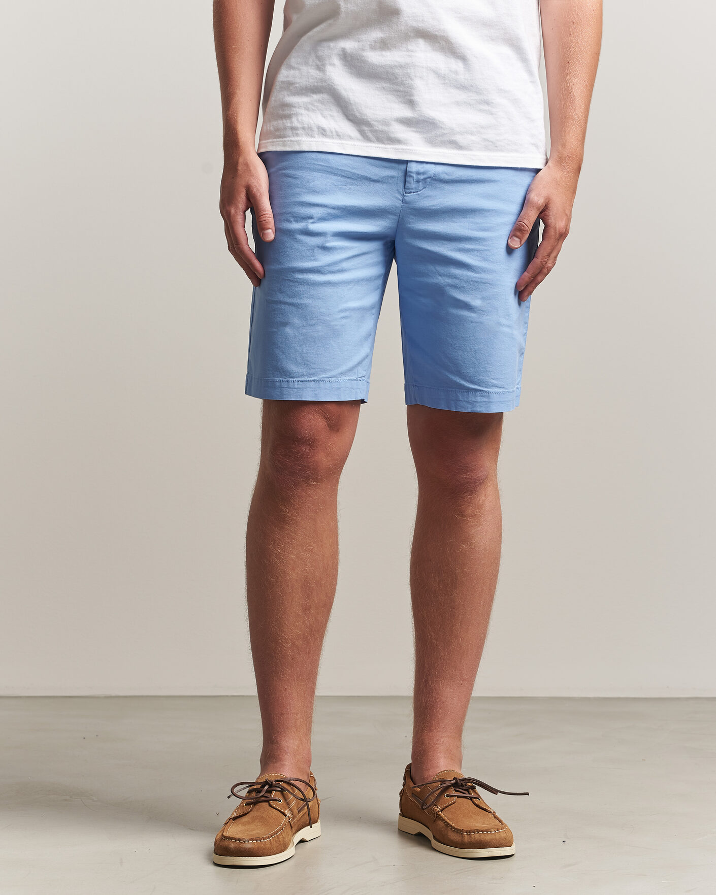 Hombres | Pantalones cortos | Dockers | Slim Cotton/Linen Shorts Vista Blue