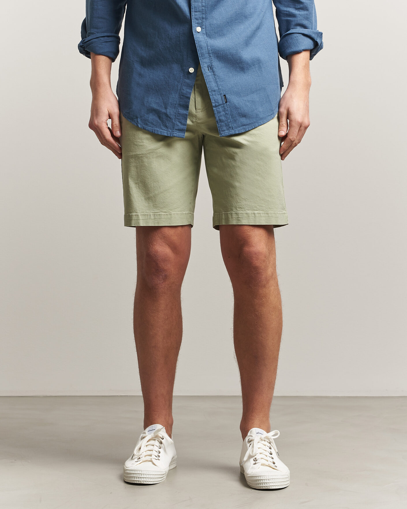 Hombres | Pantalones cortos | Dockers | Slim Cotton/Linen Shorts Tea
