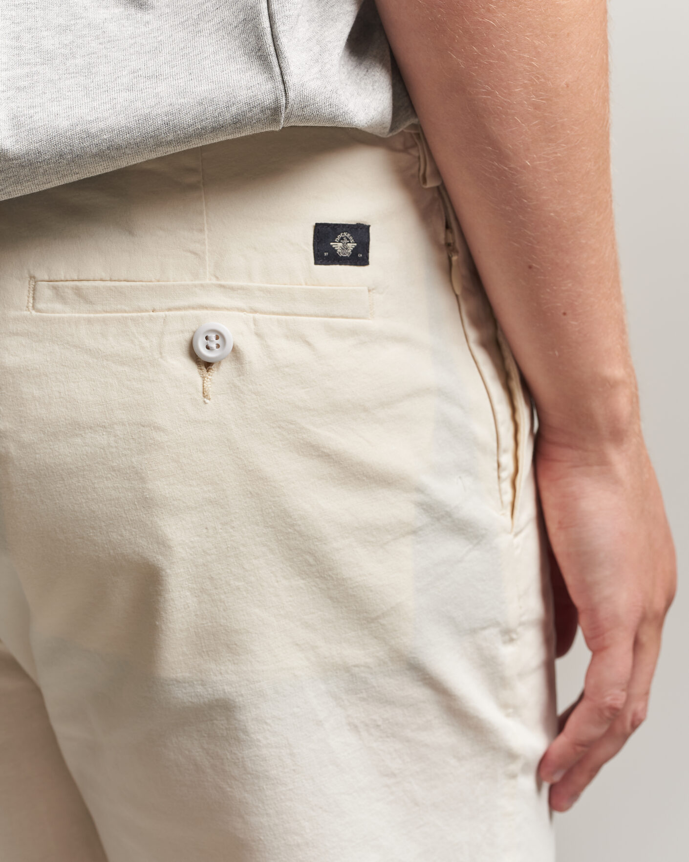 Hombres | Pantalones cortos | Dockers | Slim Cotton/Linen Shorts Buttercream