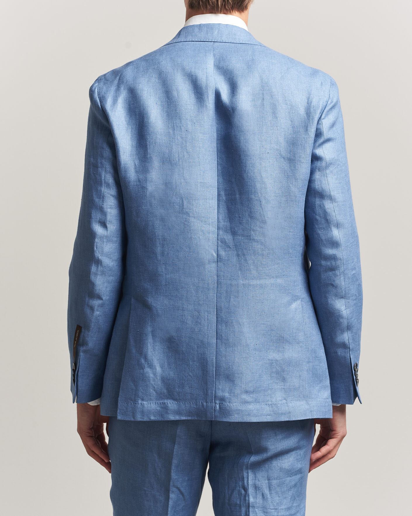 Hombres | Blazers | Oscar Jacobson | Ferry Soft Linen Blazer Light Blue