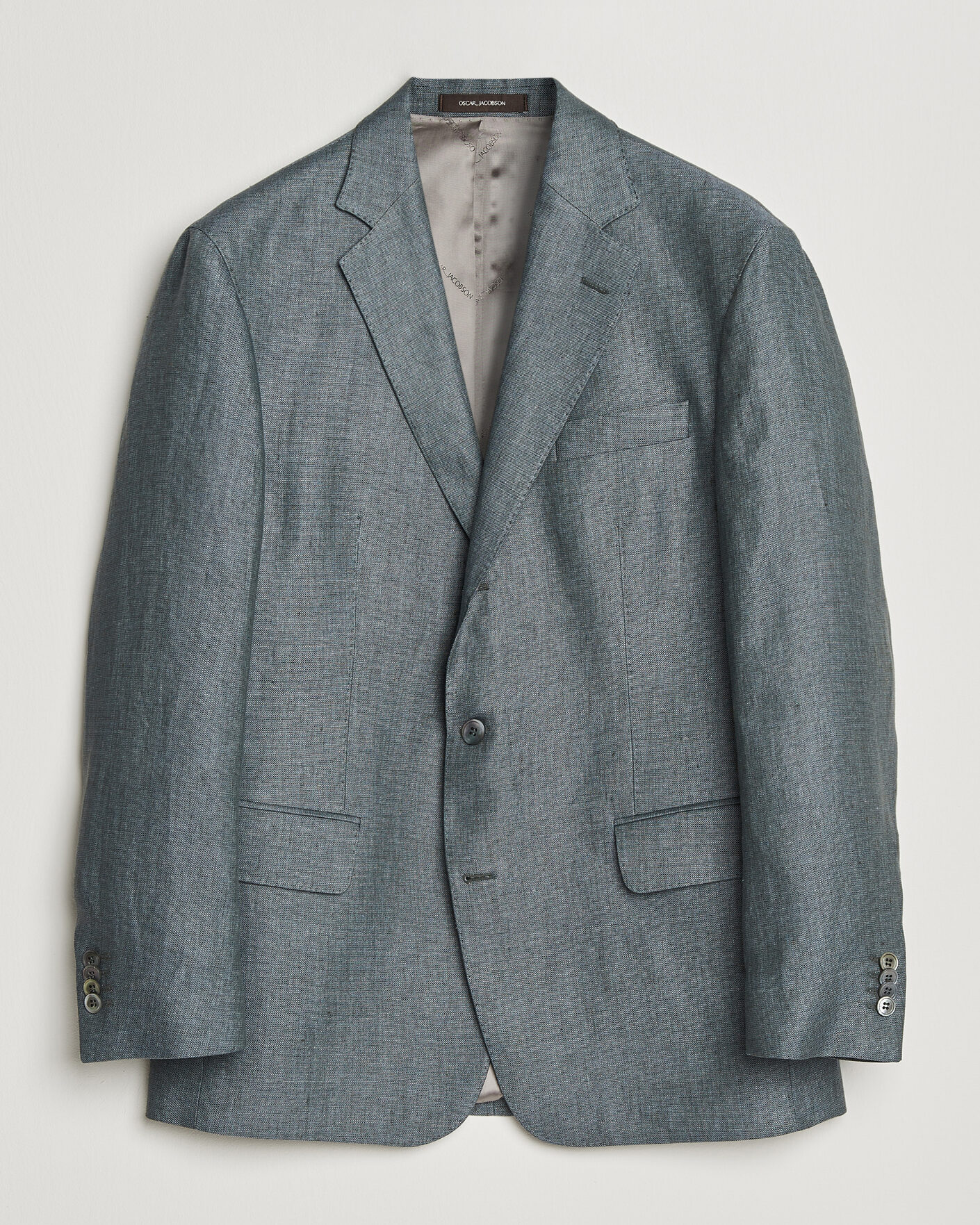 Hombres | Blazers | Oscar Jacobson | Robert Linen Blazer Olive