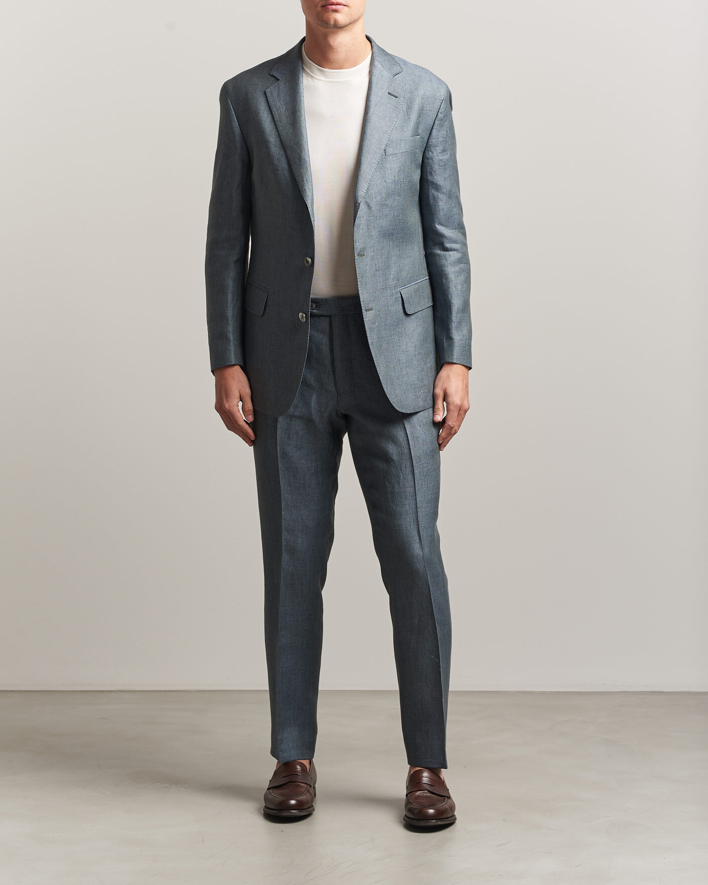 Hombres | Blazers | Oscar Jacobson | Robert Linen Blazer Olive