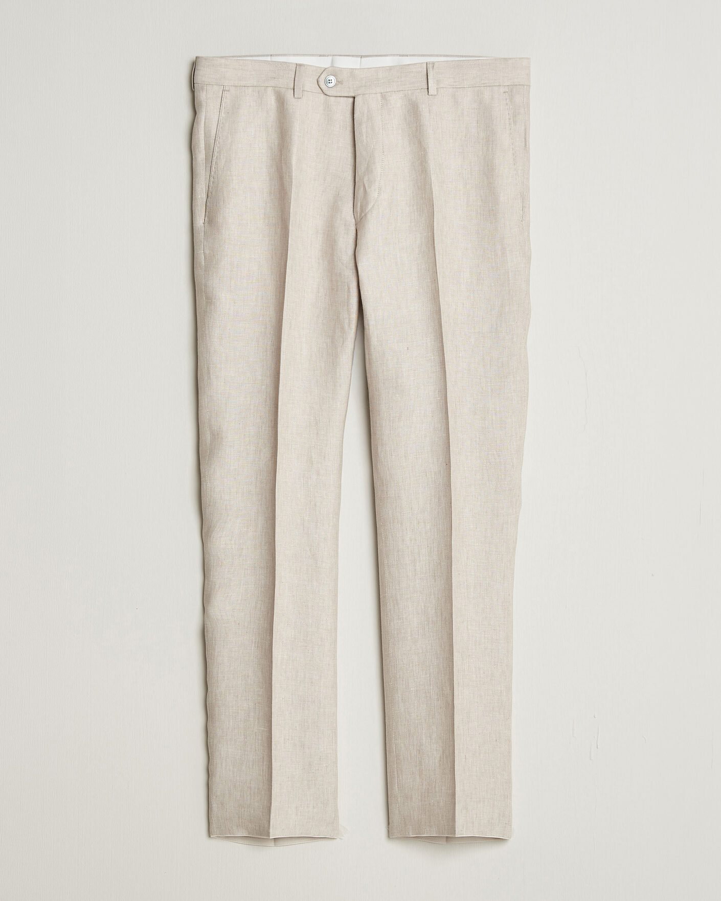 Hombres | Pantalones | Oscar Jacobson | Dandy Linen Trousers Off White